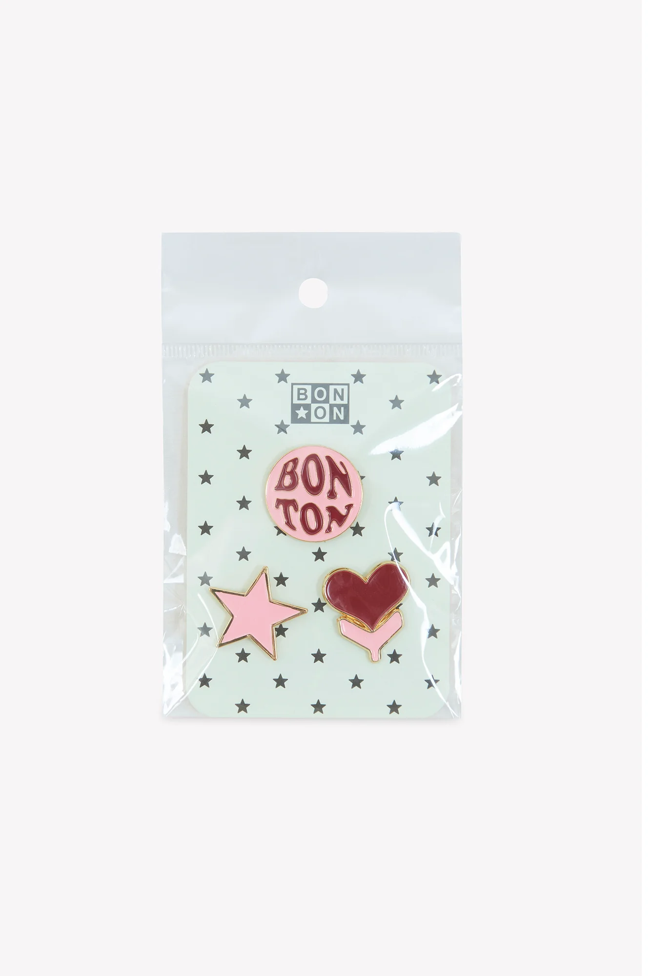 Set 3 Pins - Rose cĆurs - Image 3
