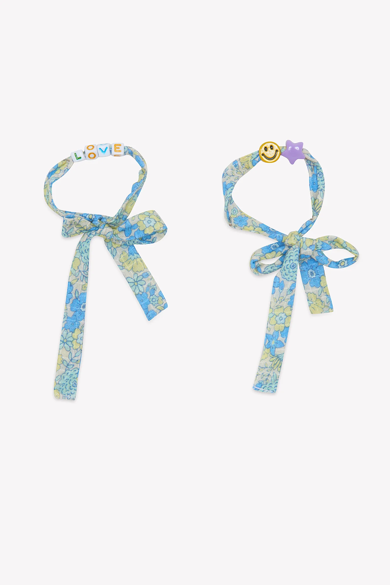 Lot de bracelets - Fleurs Vintage Bleu - Image 2