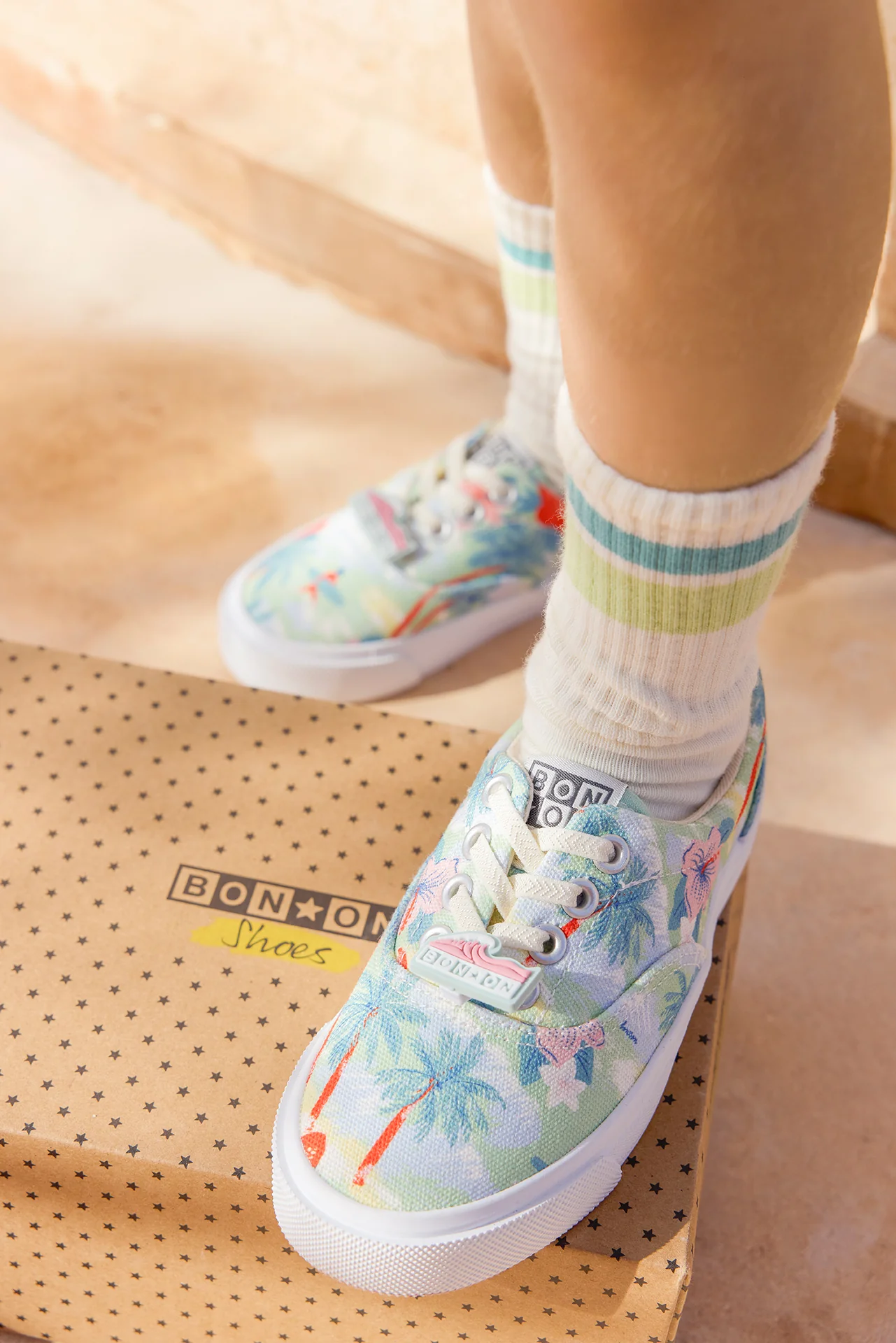 Baskets - Skate Elast vert blanchi - Image 4