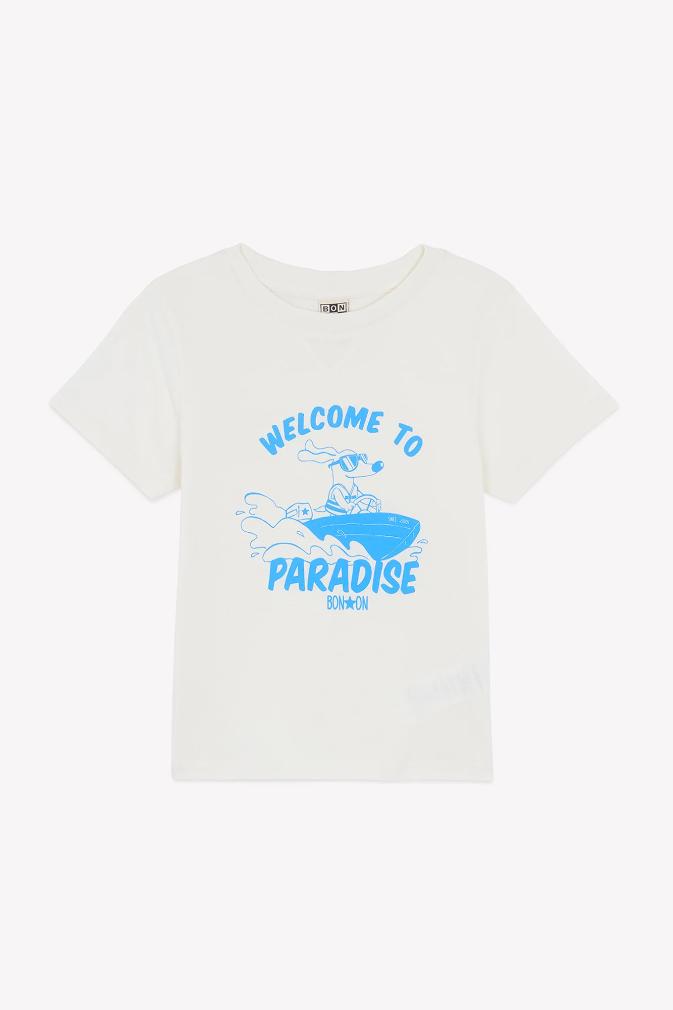 T-Shirt - Lodestie Paradi Ecru Bonton - Image 3