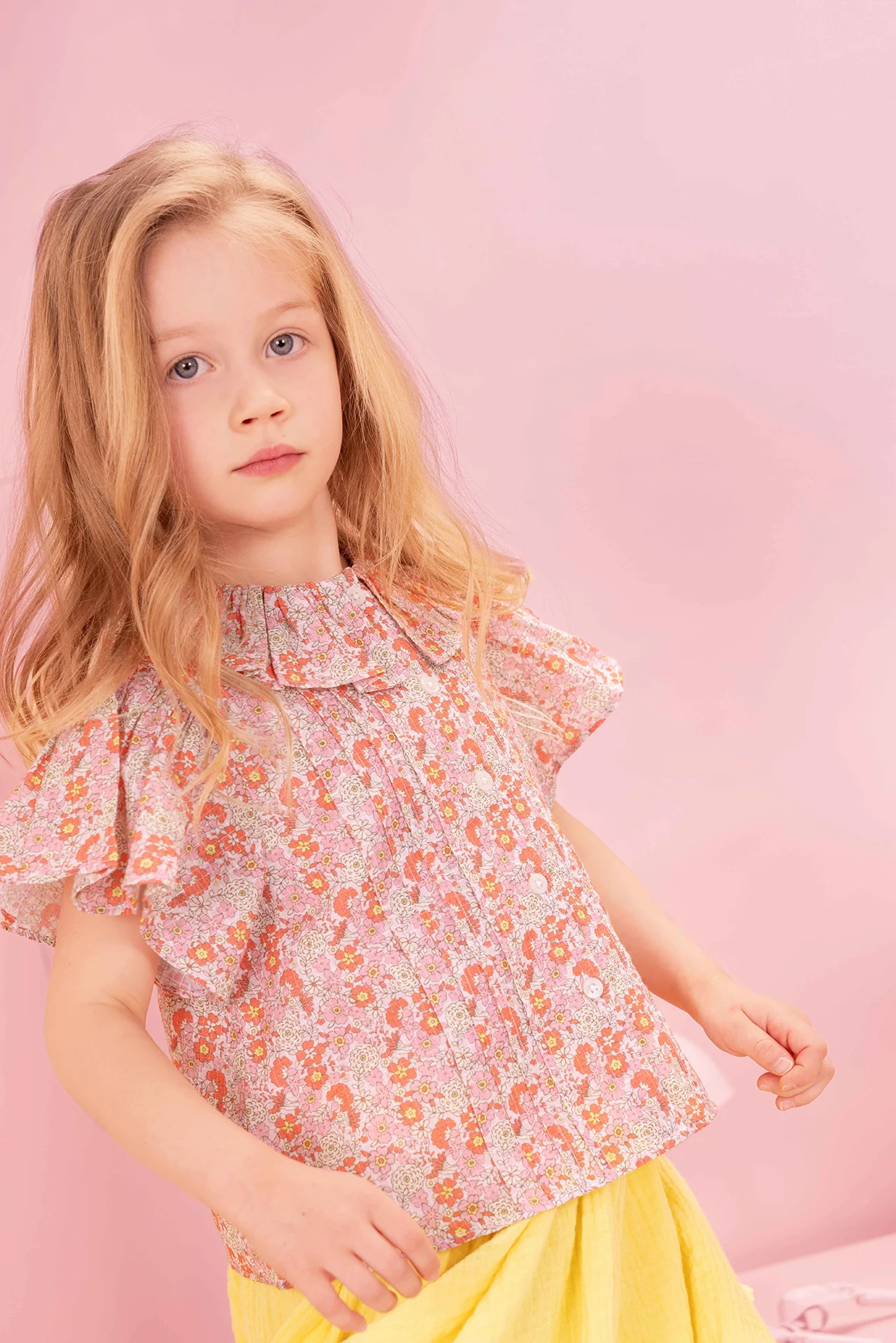 Blouse - Nancy Fleurs Vintage Rose