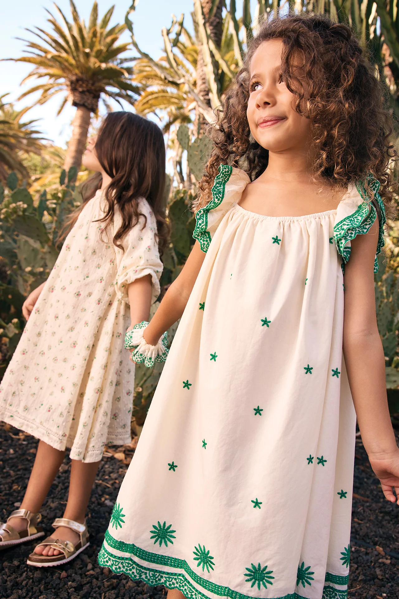 Robe - Lena Ecru Bonton - Image 2