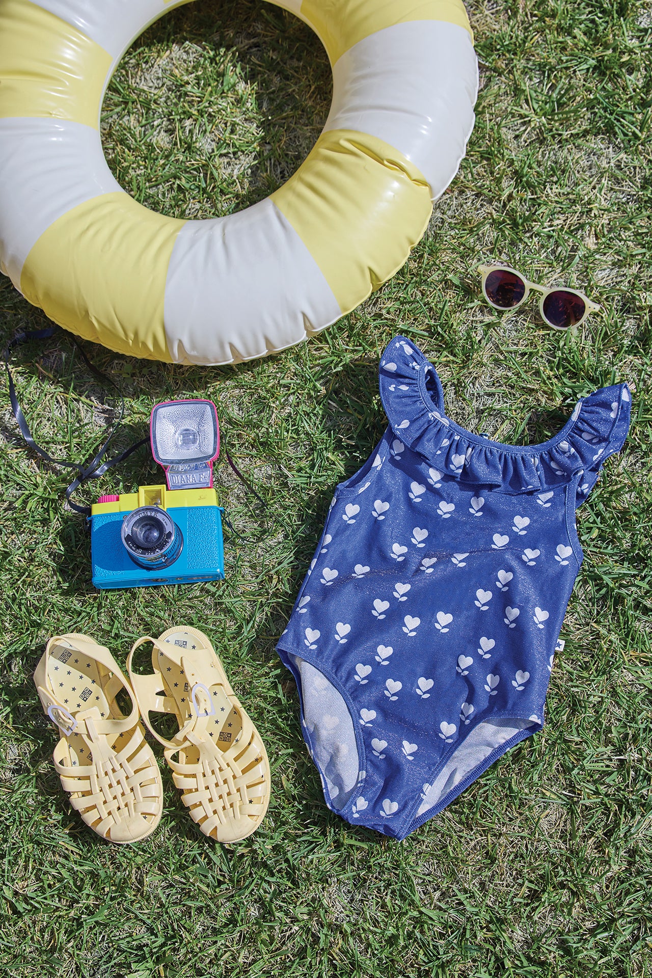 Maillot De Bain - Nudiste Flower Summer Blue - Image 6