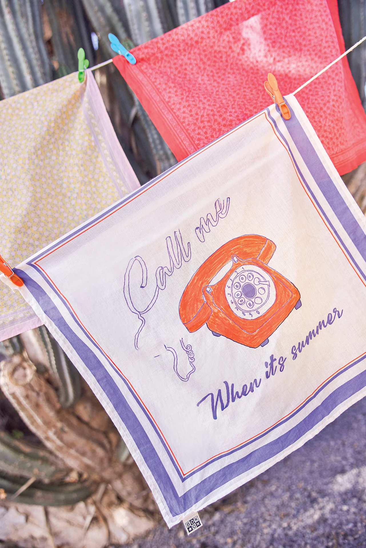 Foulard - Phone Ecru Bonton - Image 3