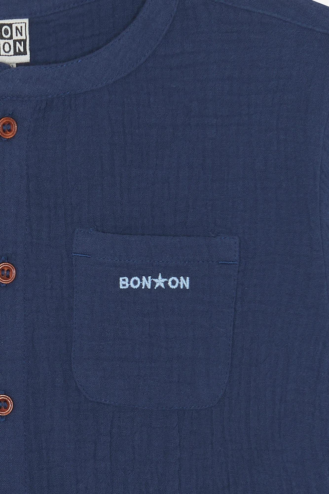 Chemise - Never Blue Coton - Image 2