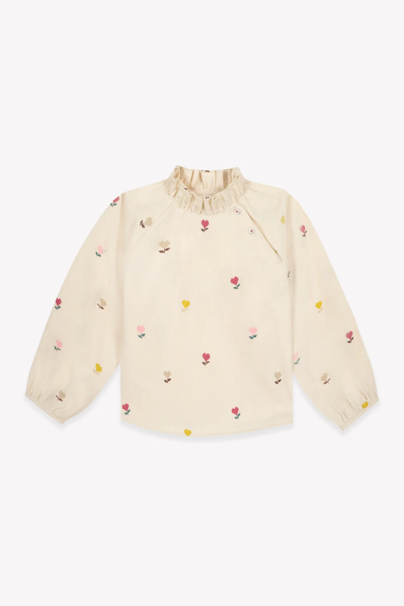 Blouse - Pomette Cœur Flower Velours