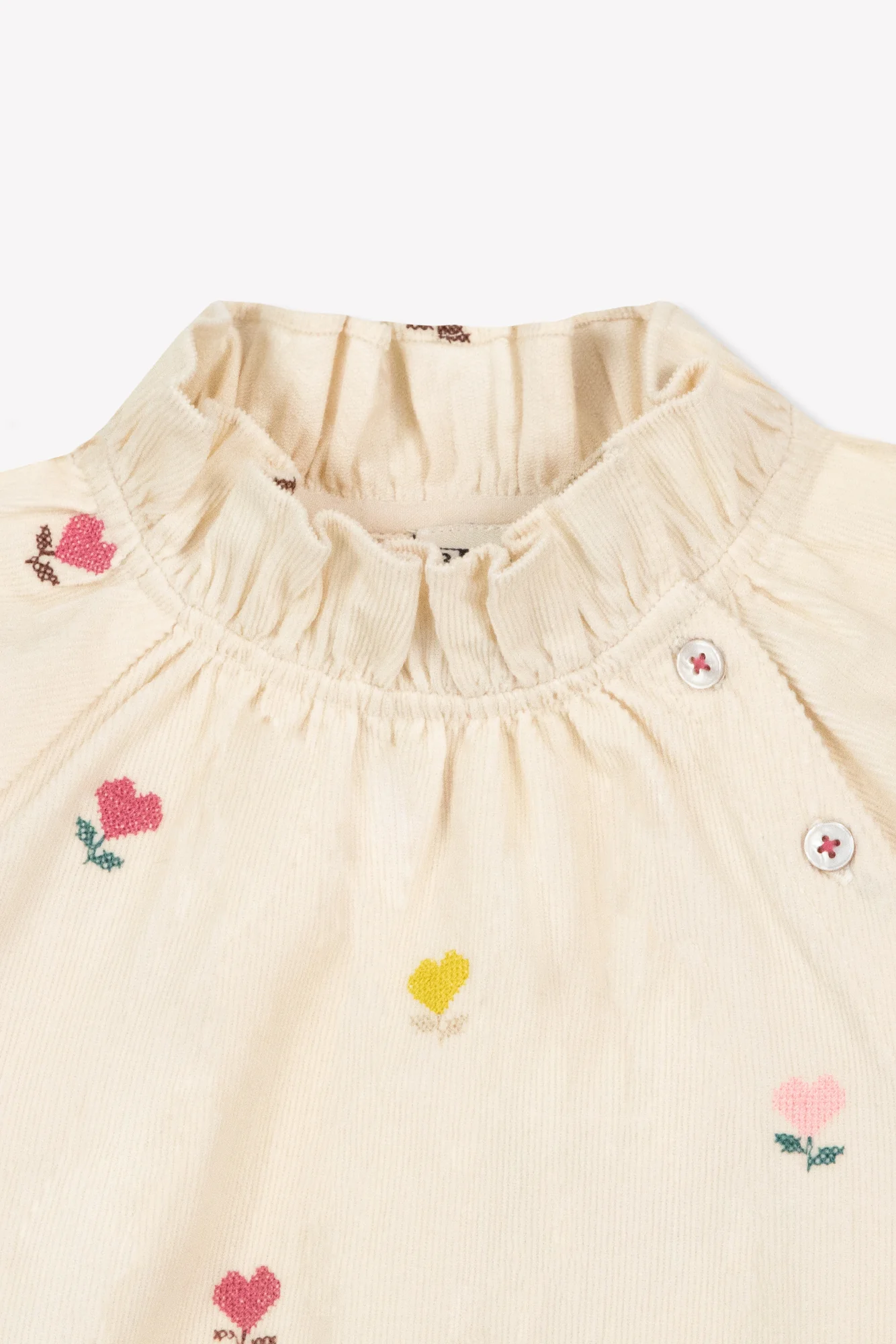 Blouse - Pomette Cœur Flower Velours - Image 2