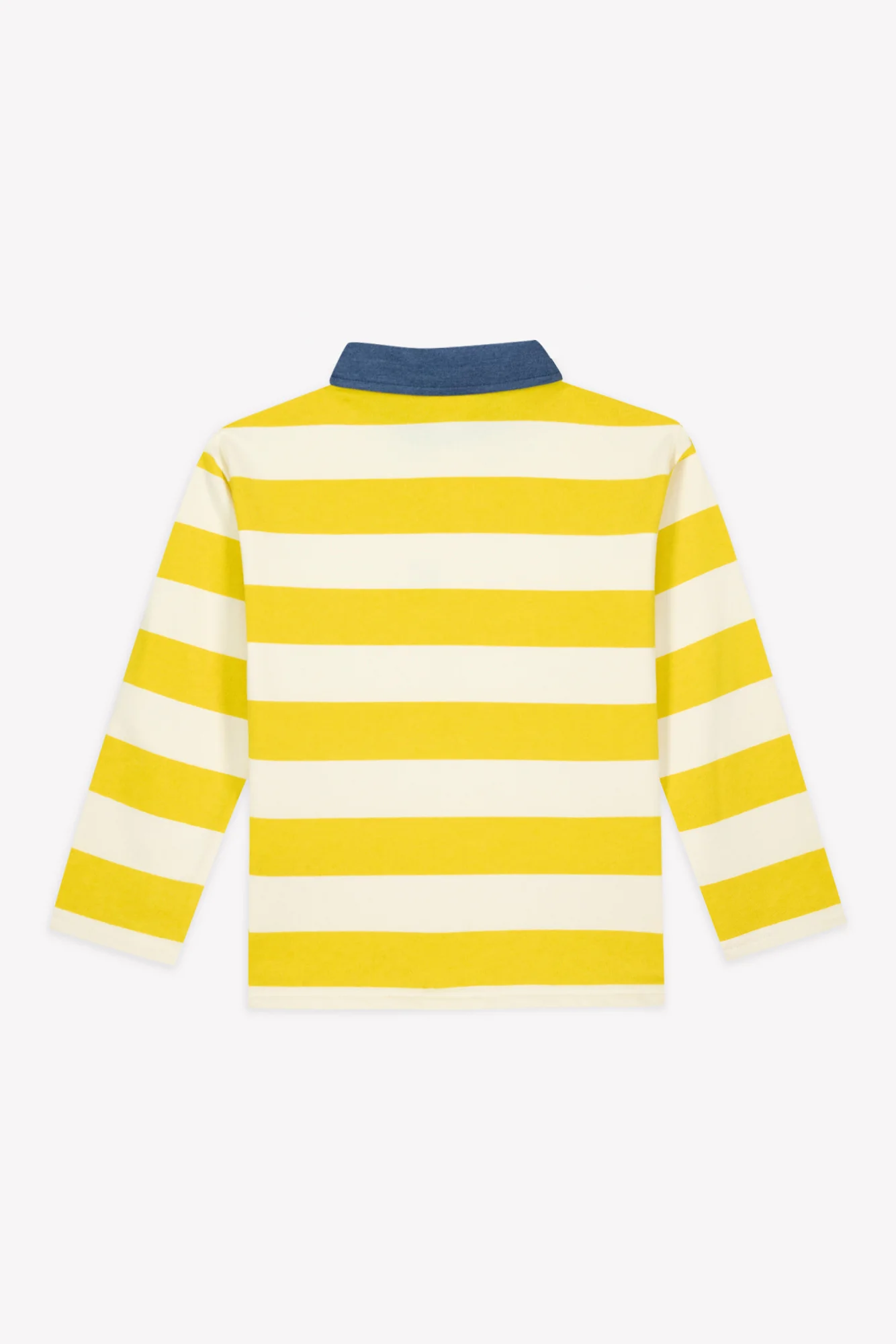 Polo - Pesto Rayures Jaune Coton - Image 5