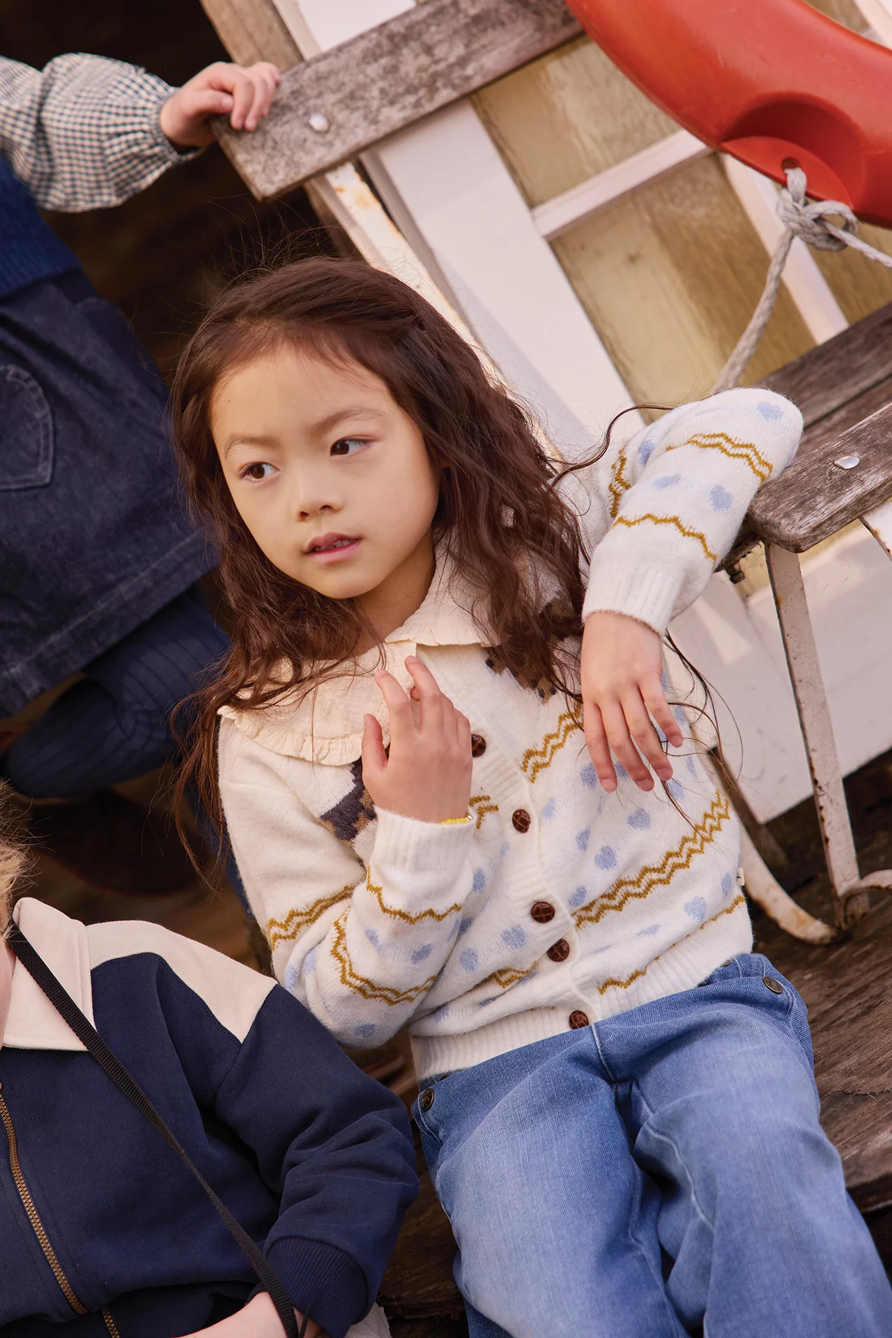Cardigan - Paula Milk Jacquard
