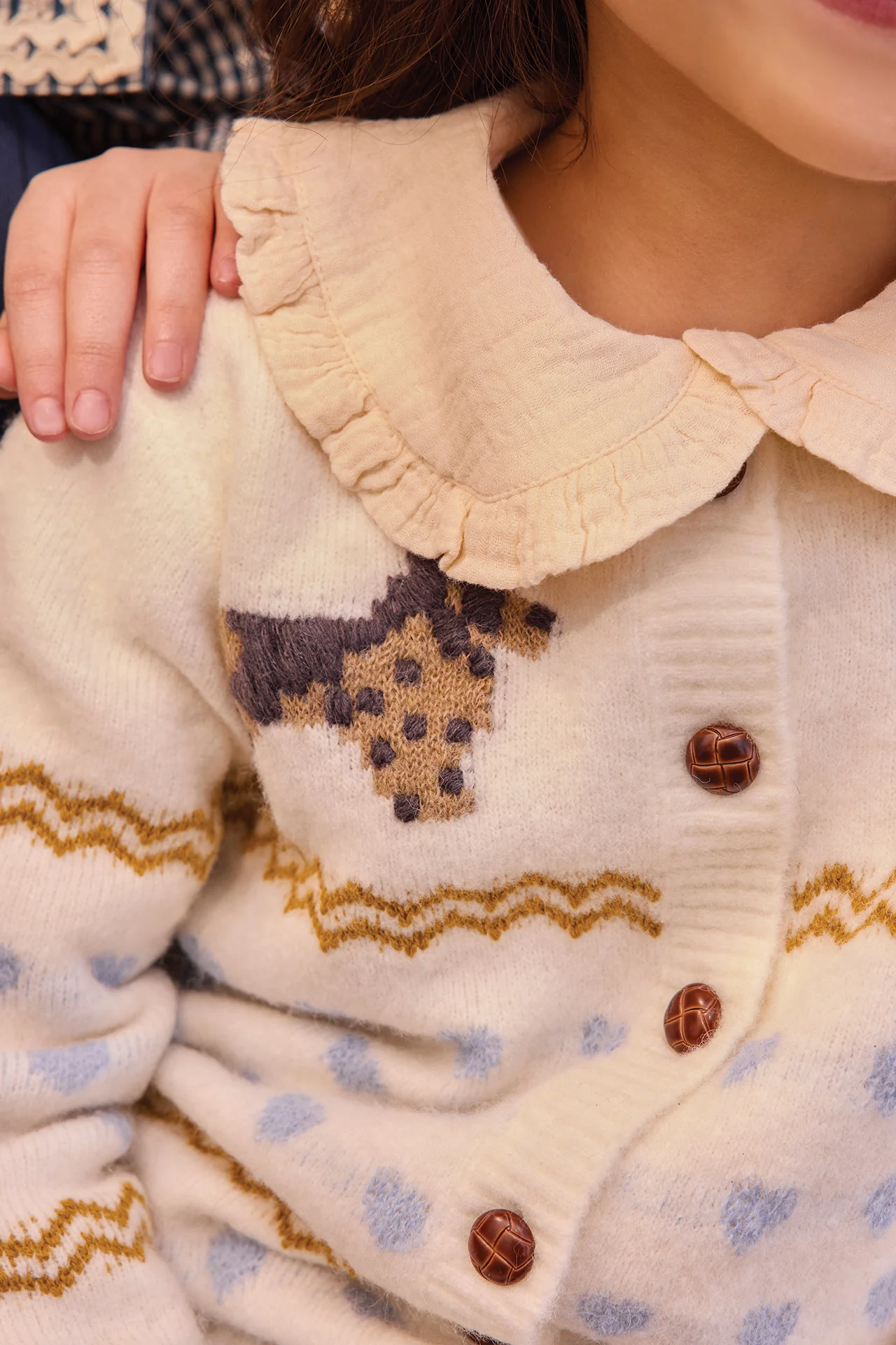 Cardigan - Paula Milk Jacquard - Image 3