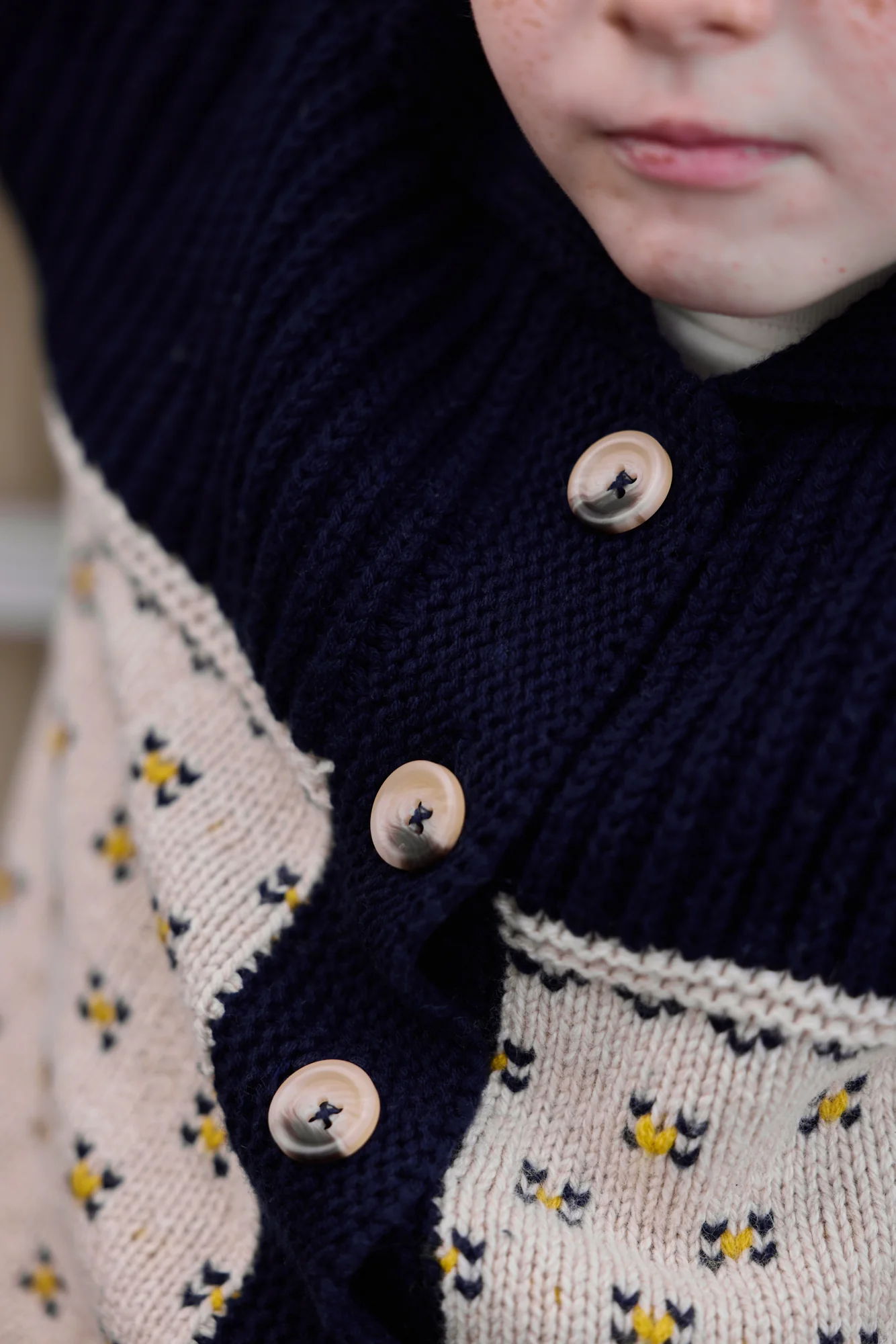 Cardigan - Pekin Blue Jacquard - Image 2