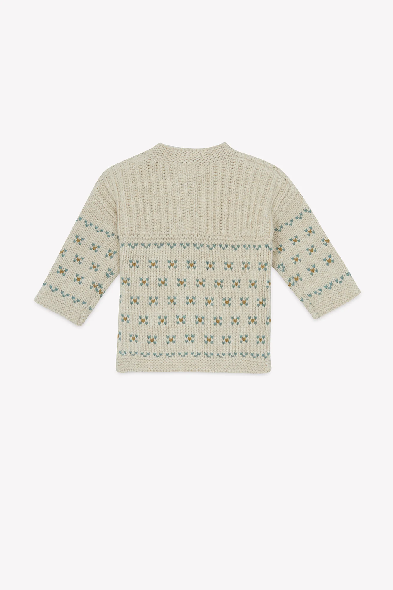 Cardigan - Peanut Milk Jacquard - Image 3