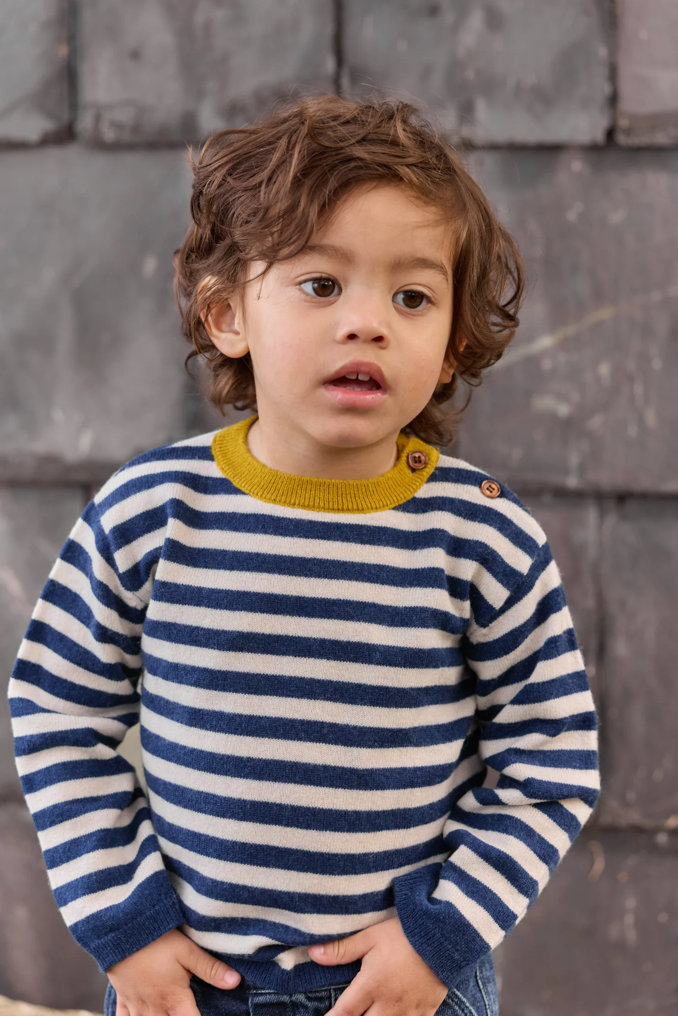 Pull - Pepito Blue Coton Cachemire