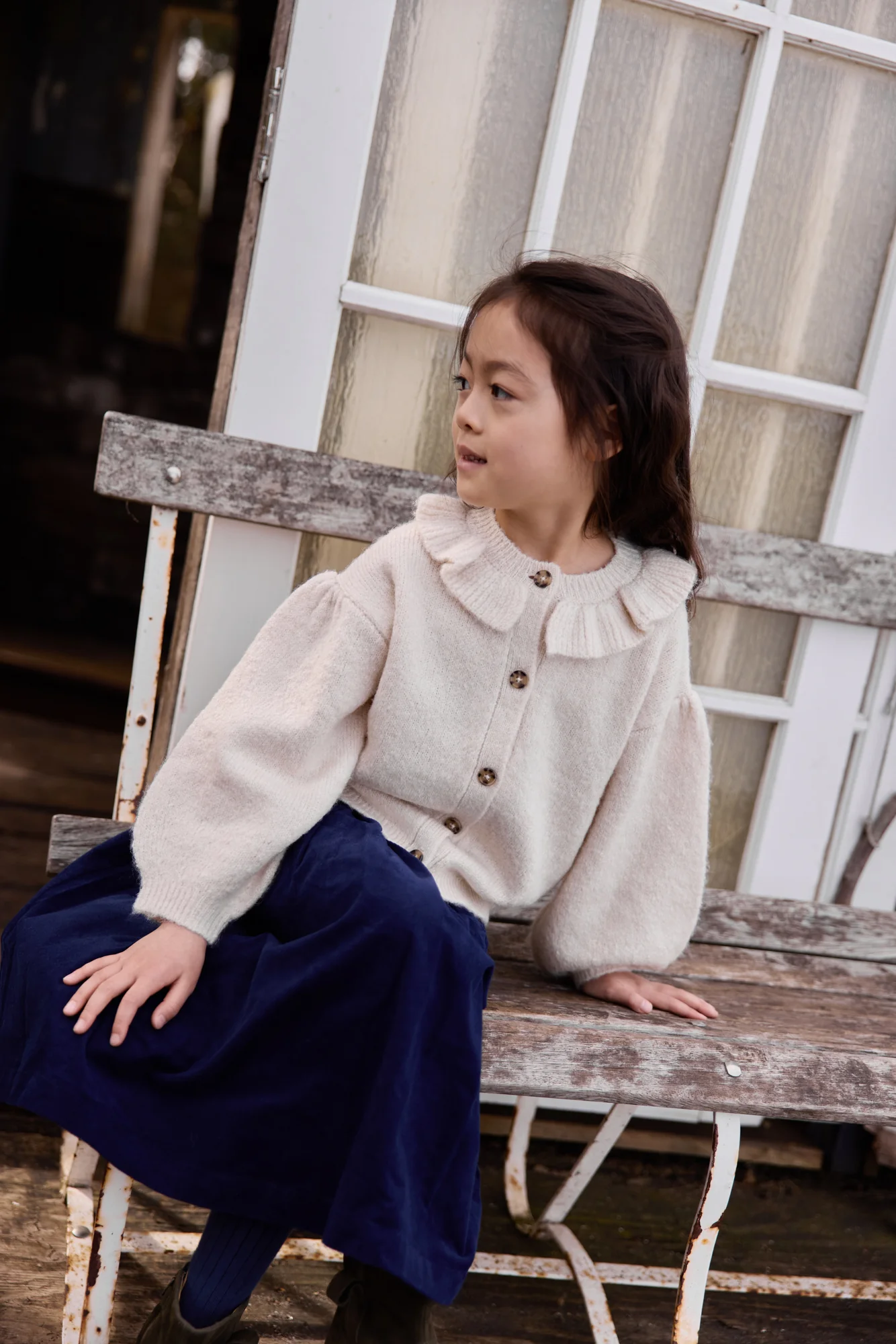 Cardigan - Paloma Milk Volant
