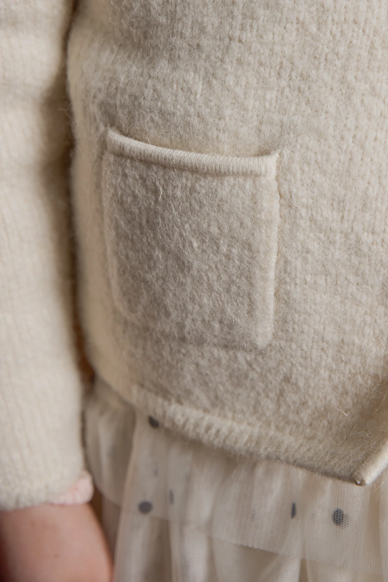 Cardigan - Pearl Milk Alpaga - Image 2