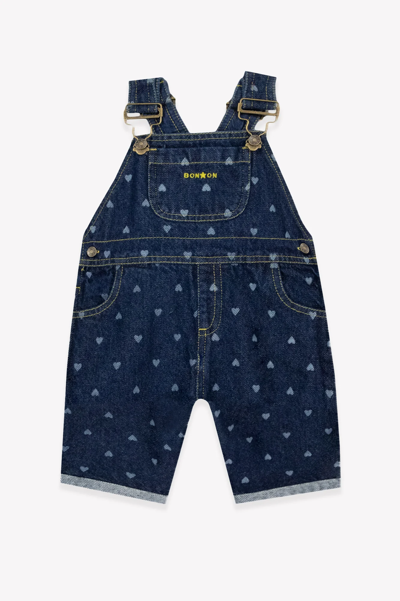 Salopette - Puzzle Denim Cœur Coton - Image 4