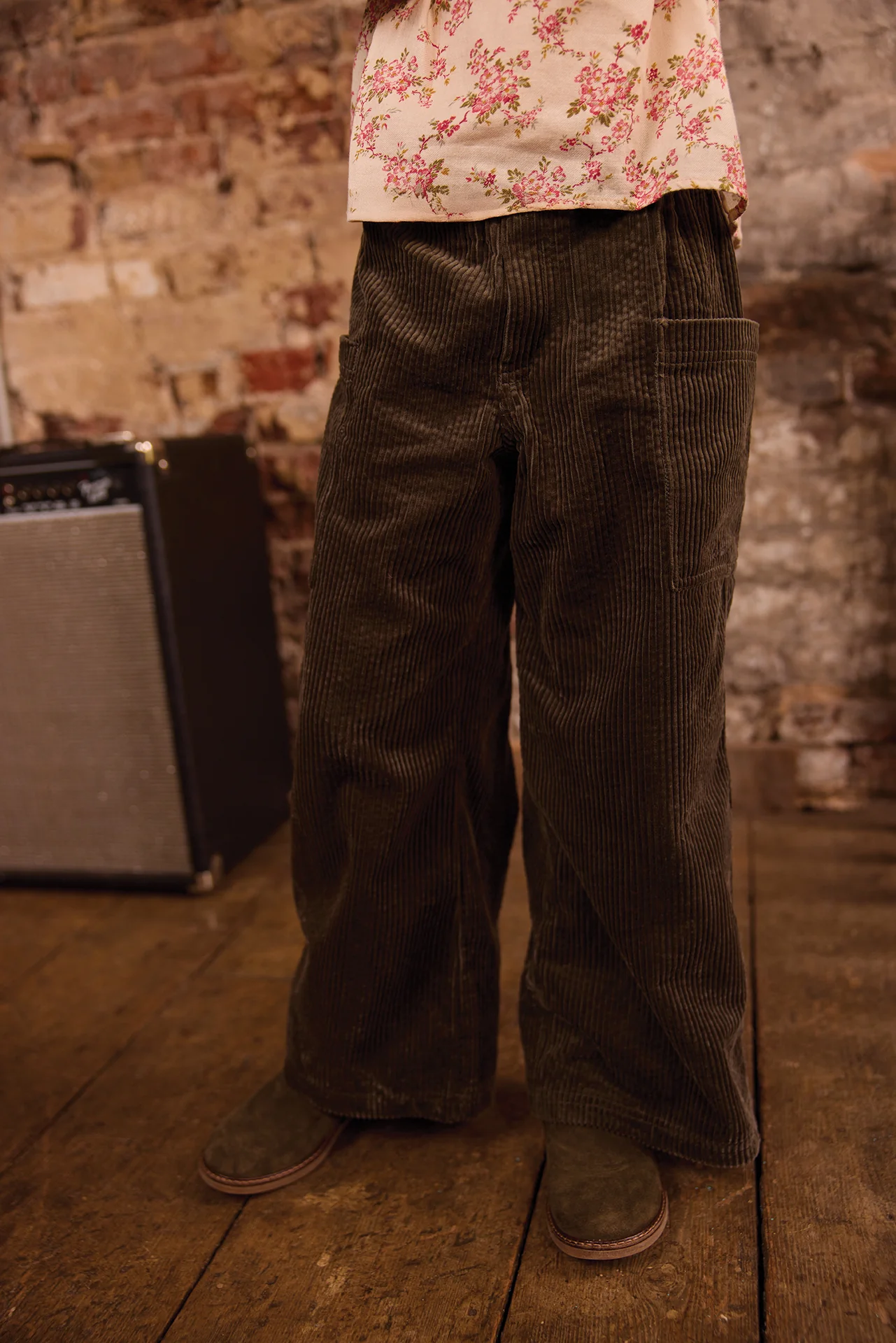 Pantalon - Lauren Kaki Velours