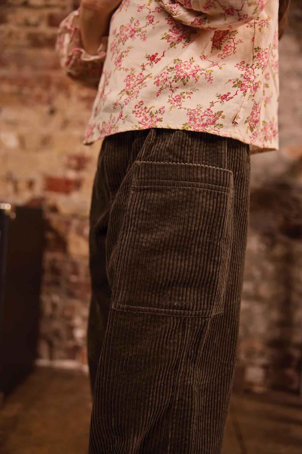 Pantalon - Lauren Kaki Velours - Image 2