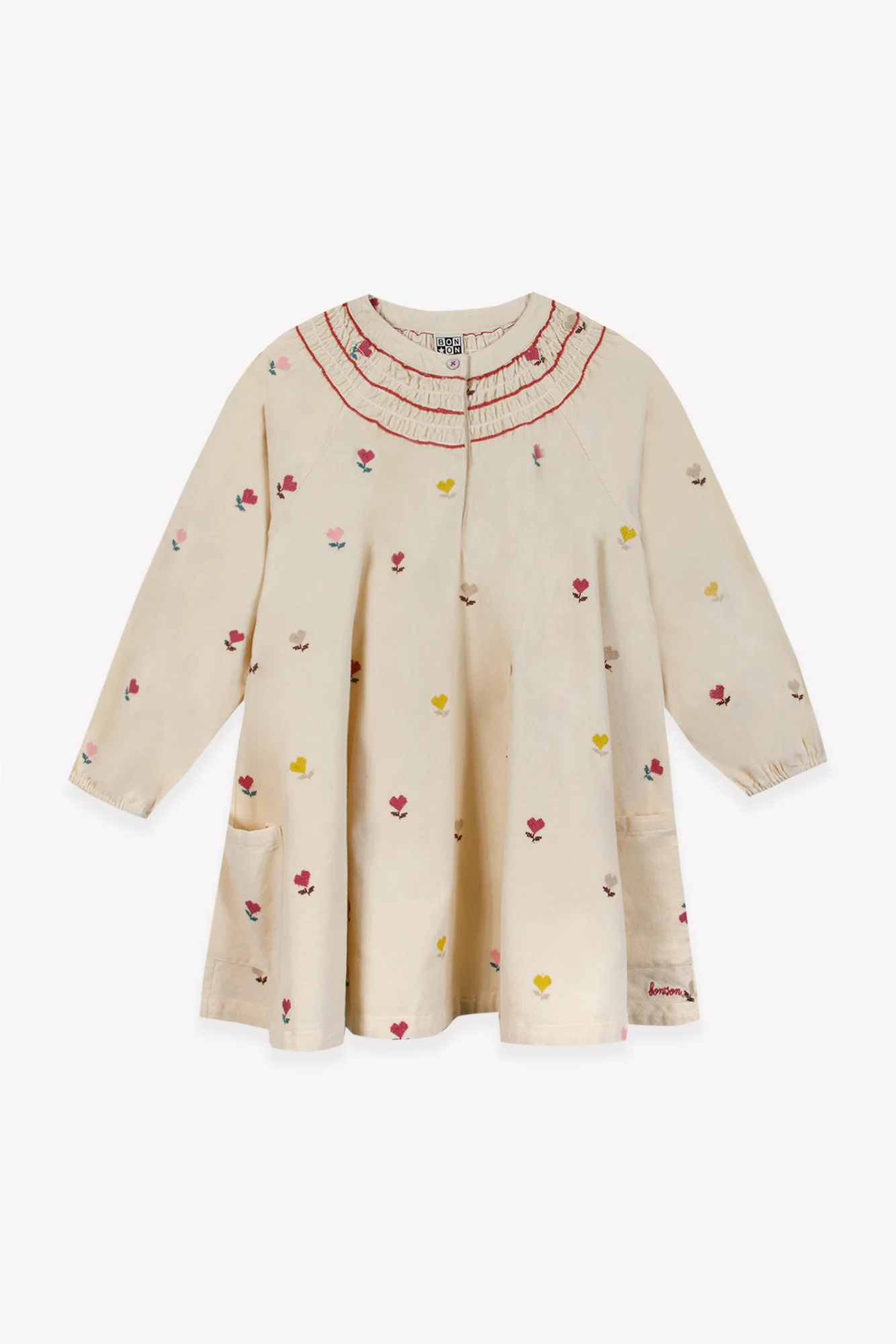 Robe - Poupée Cœurs Coton