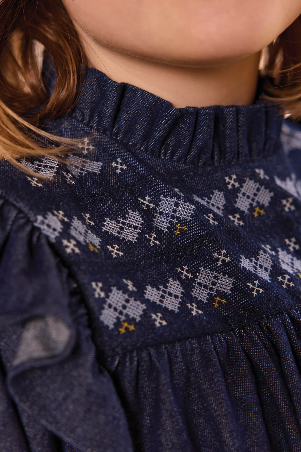 Robe - Babouchka Chambray Coton - Image 2