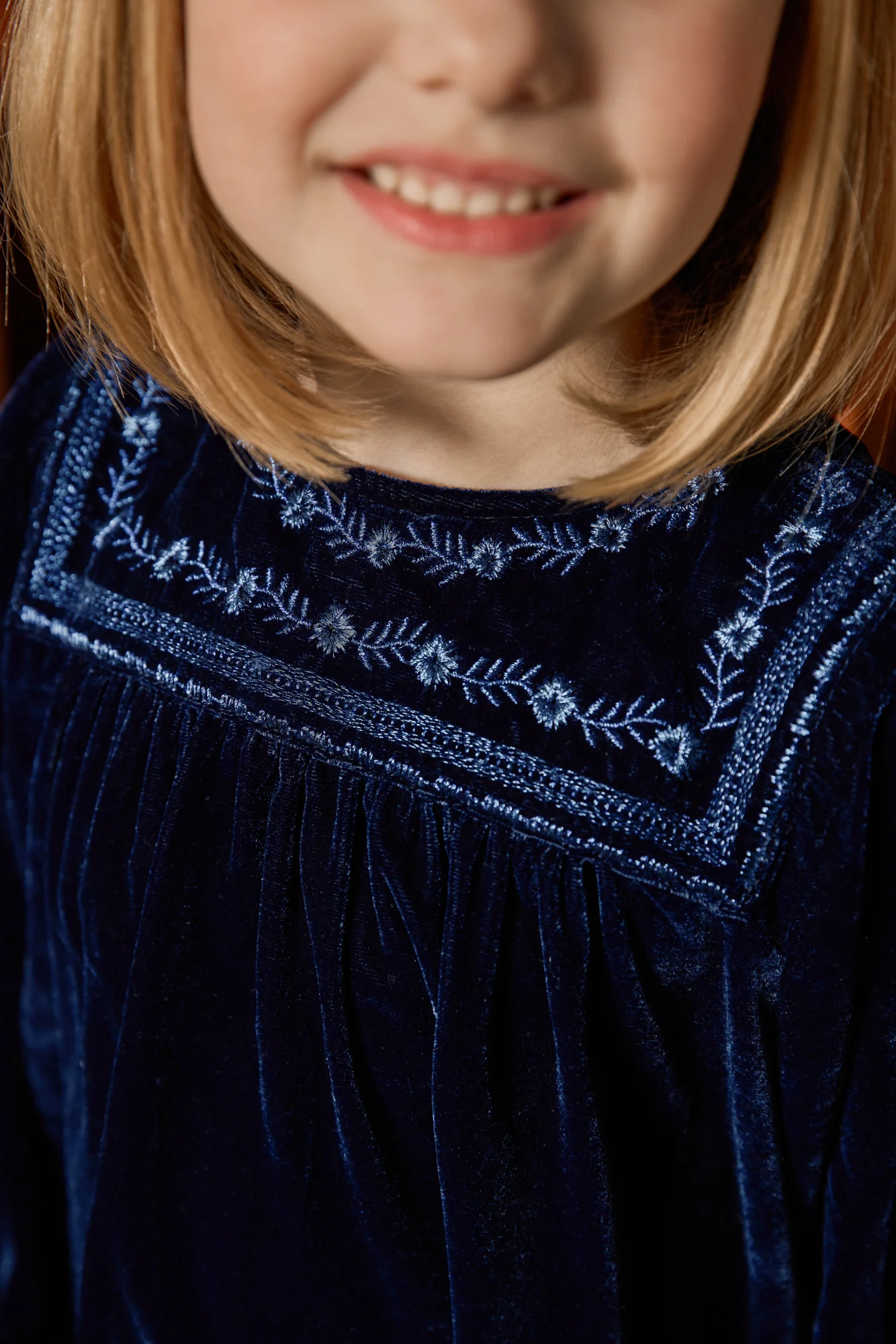 Robe - Pimousse Sailor Blue Velours - Image 2