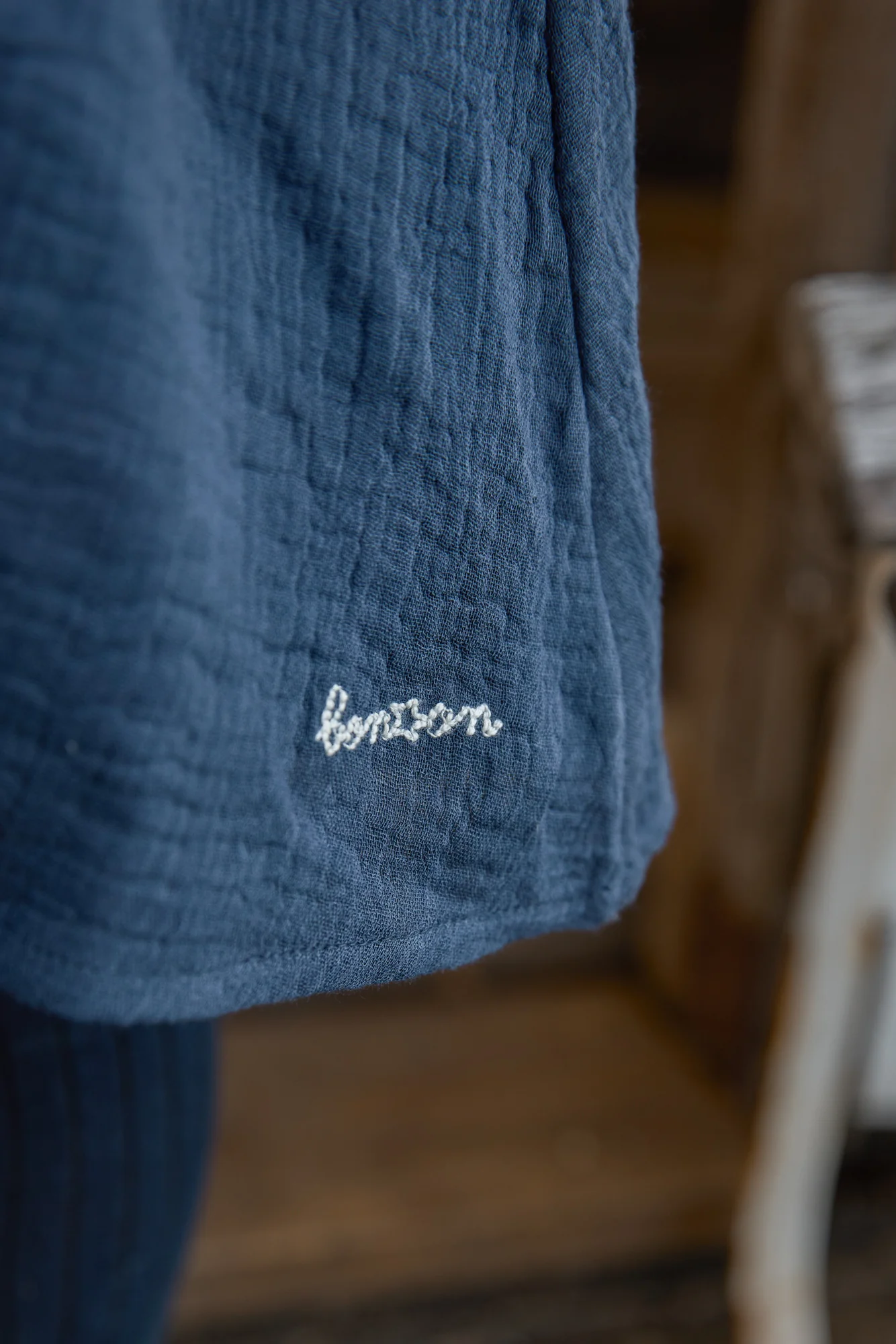 Robe - Penelope Sailor Blue Coton - Image 3