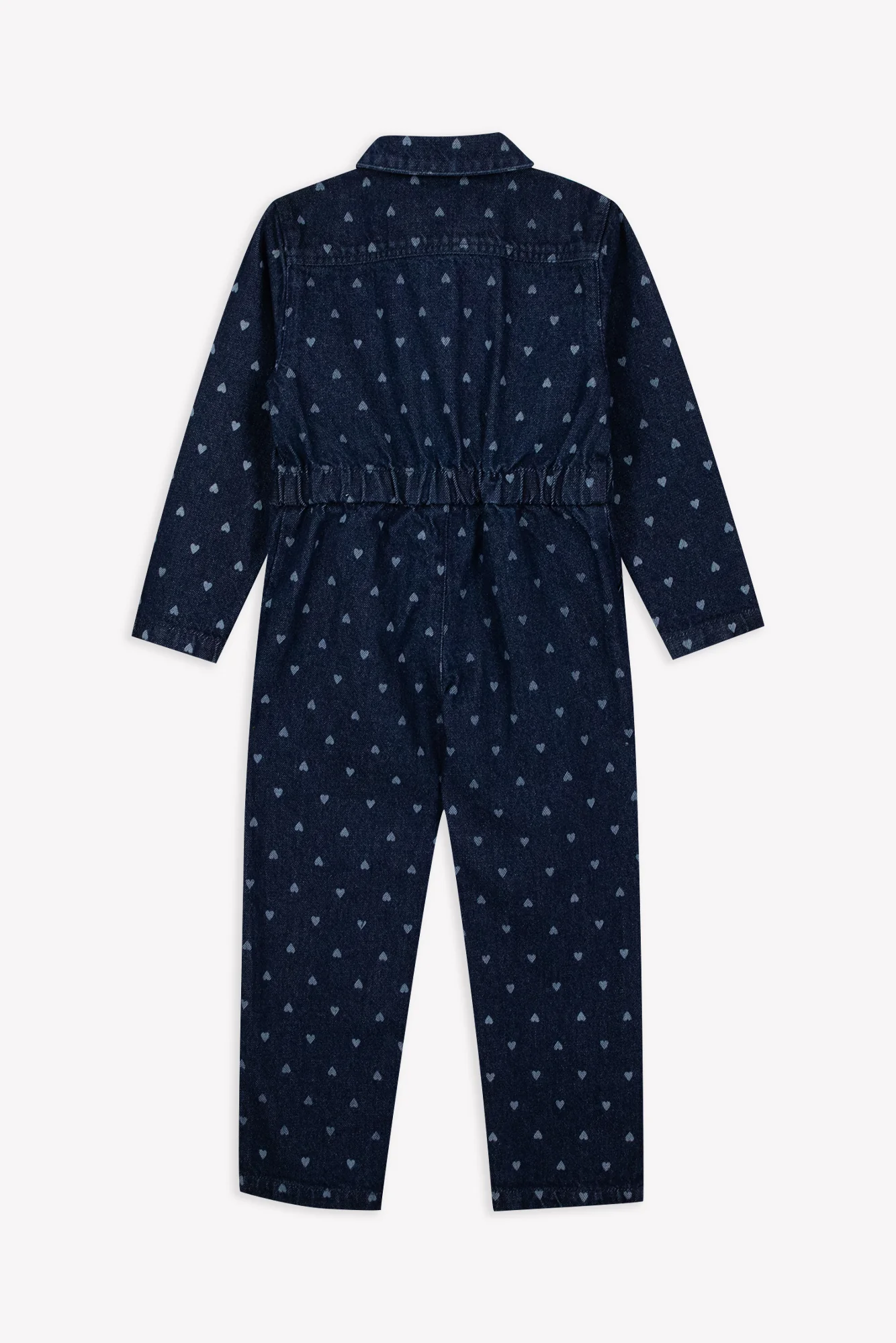 Combinaison - Pompom Denim Cœur Coton - Image 6
