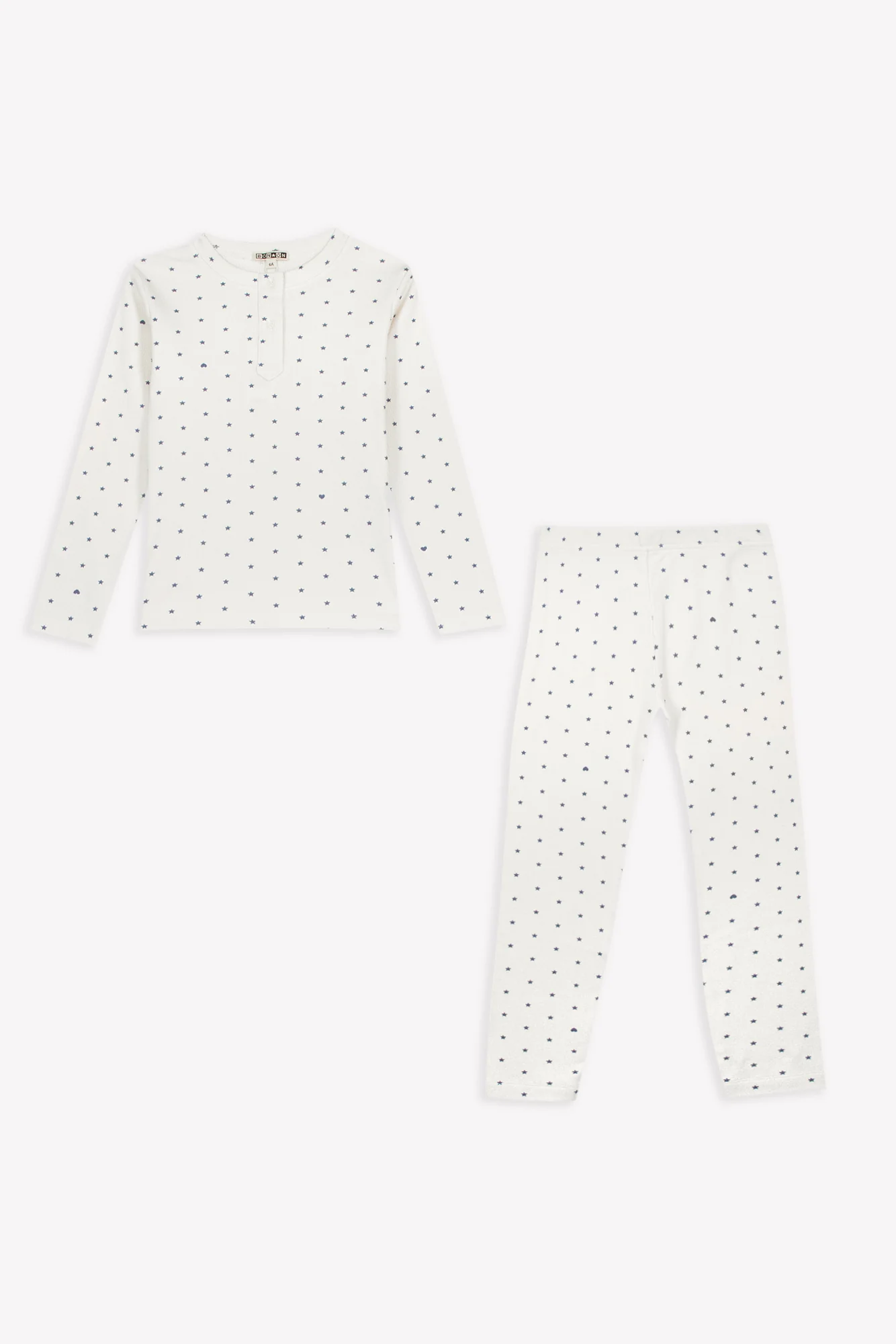 Pyjama - Polochon Star Print Blue Coton - Image 4