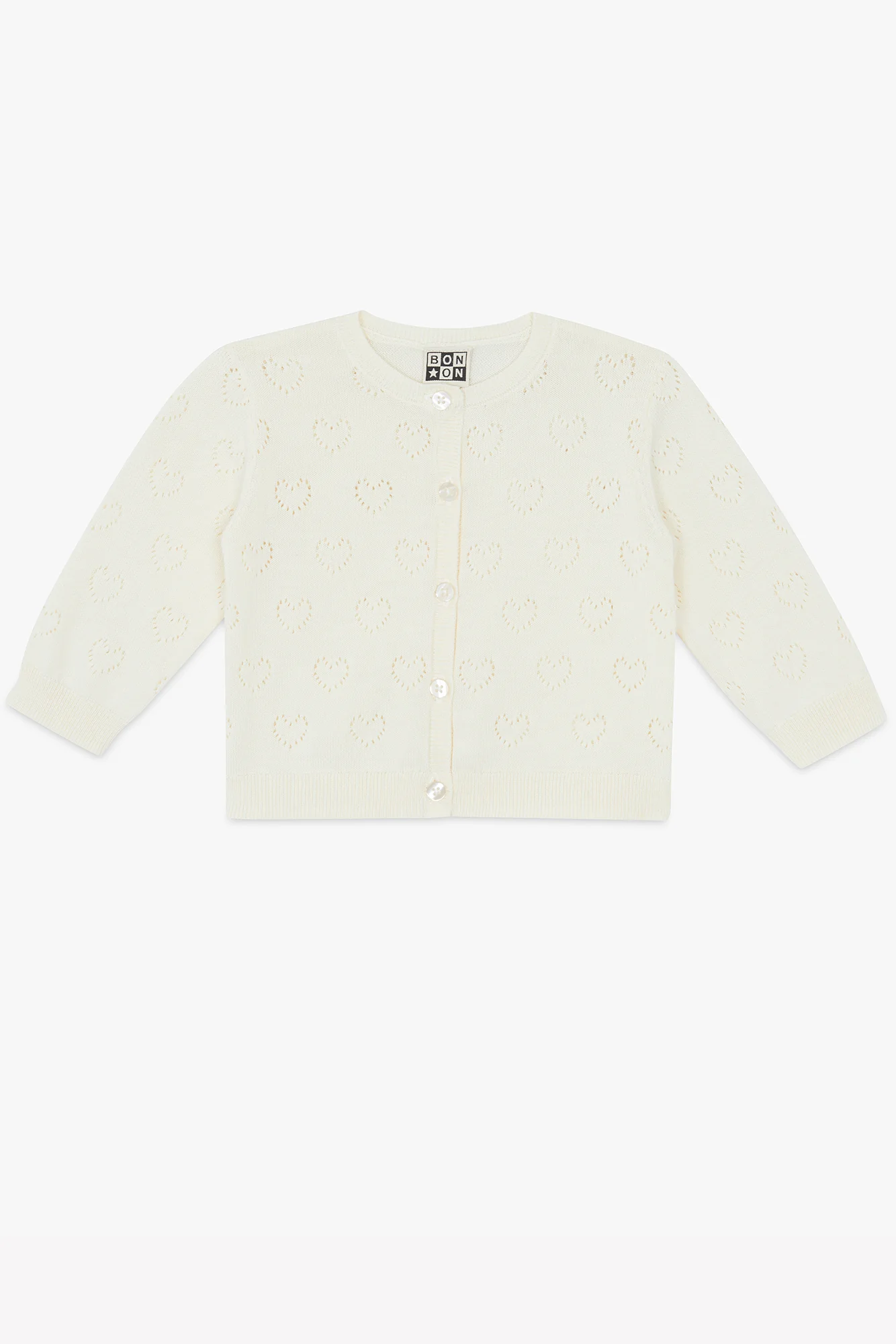 Cardigan - Lilet ajouré écru bonton