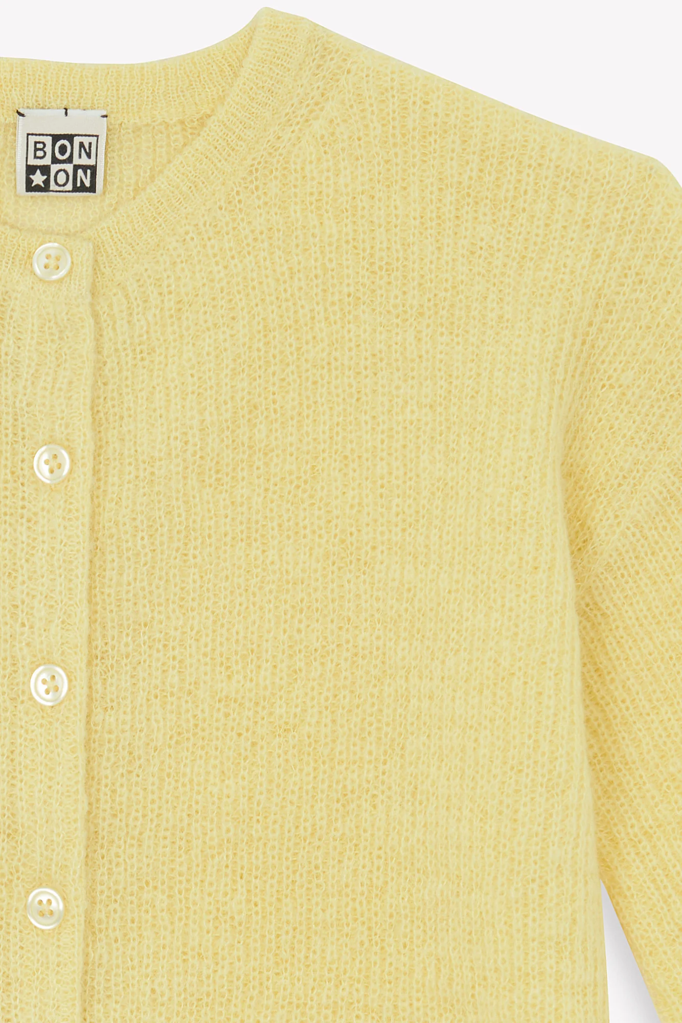 Cardigan - Lizbeth limoncello en maille côtélé - Image 5