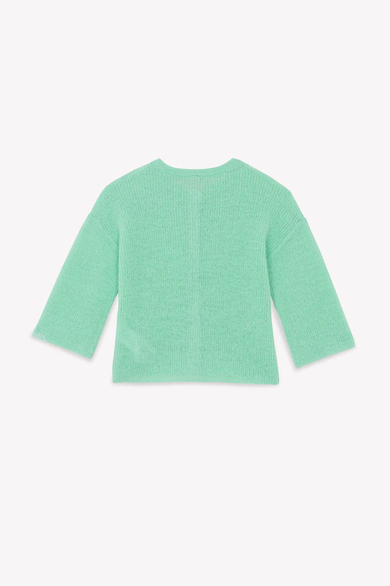Cardigan - Lizbeth menthe à l'eau en maille côtélé - Image 7