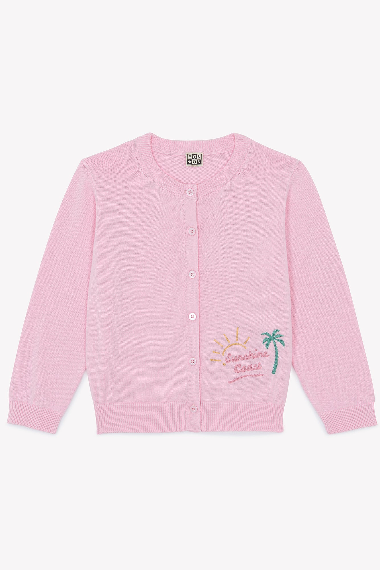 Cardigan - Lola rose bule illustration "Sunshine Coast" - Image 4