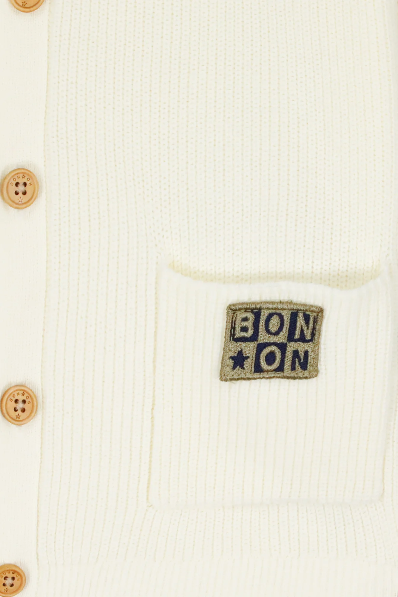 Cardigan - Lorenzo écru bonton - Image 2