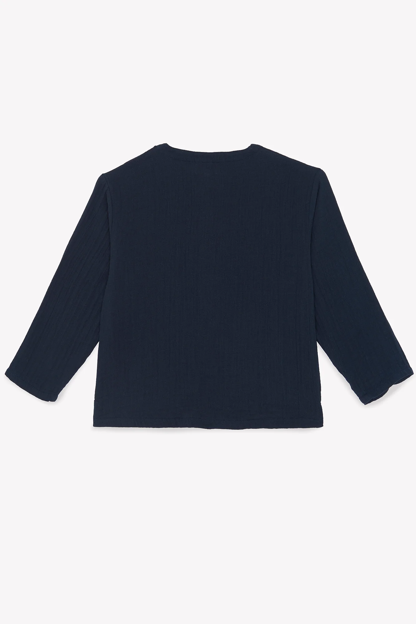 Chemise - Linde bleu nuit en gaze de coton - Image 3