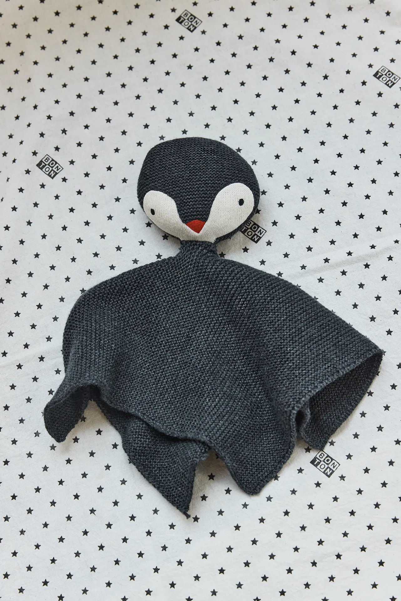 Doudou - Pingouin Tim gris foncé