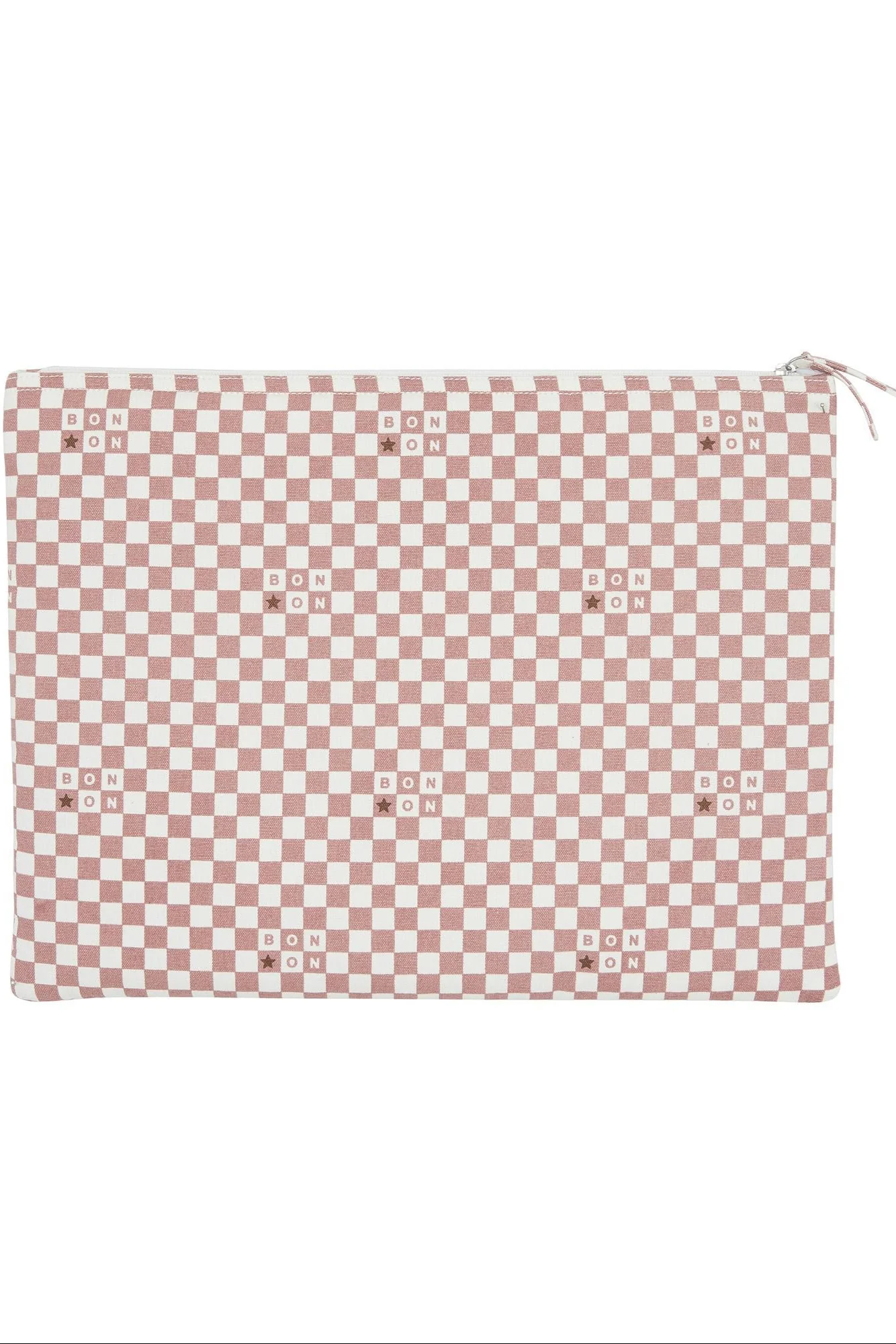Pochette ordinateur - Sacha damier rose - Image 2