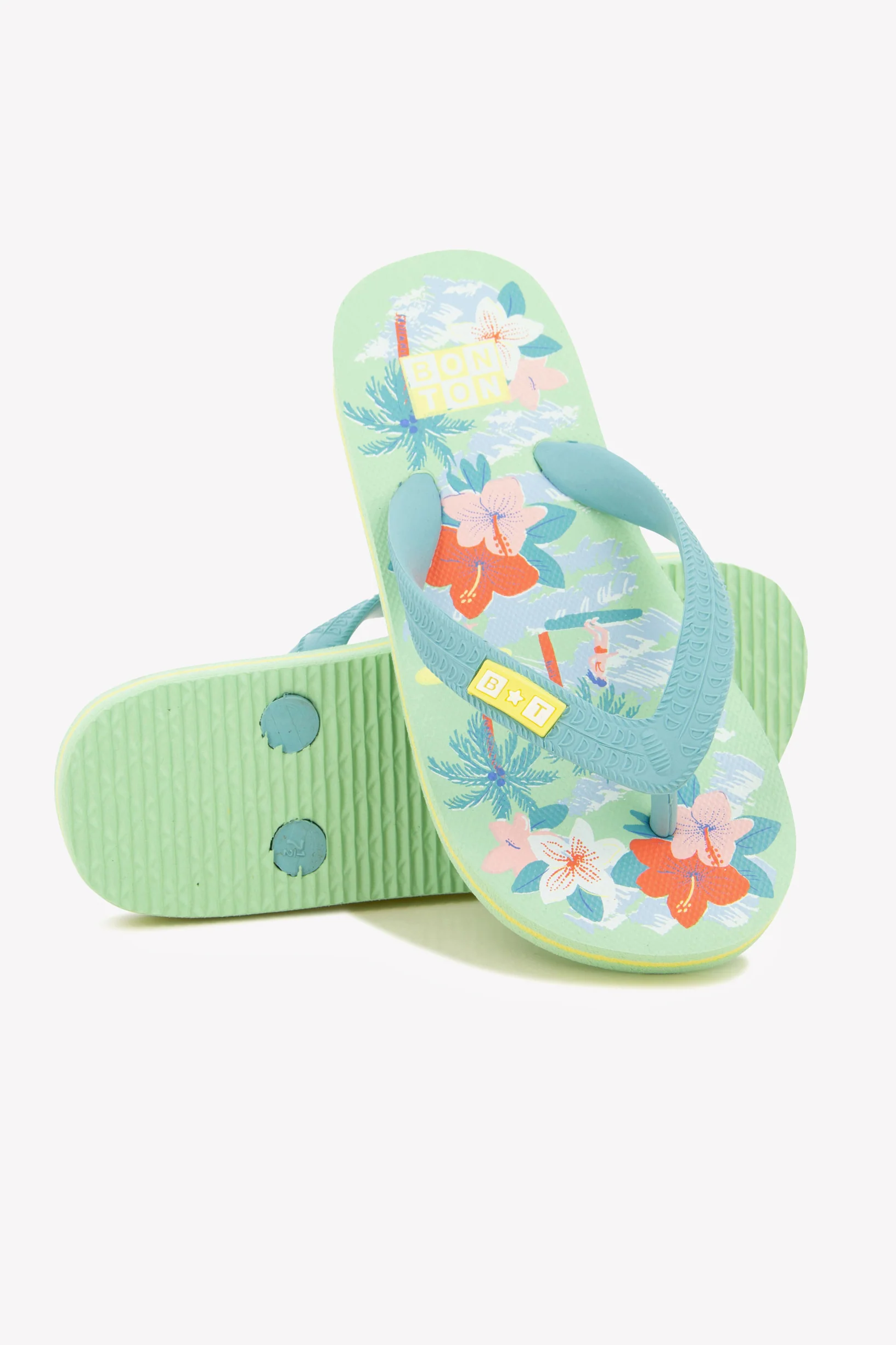Sandales - Flipflop Paf vert blanchi - Image 7