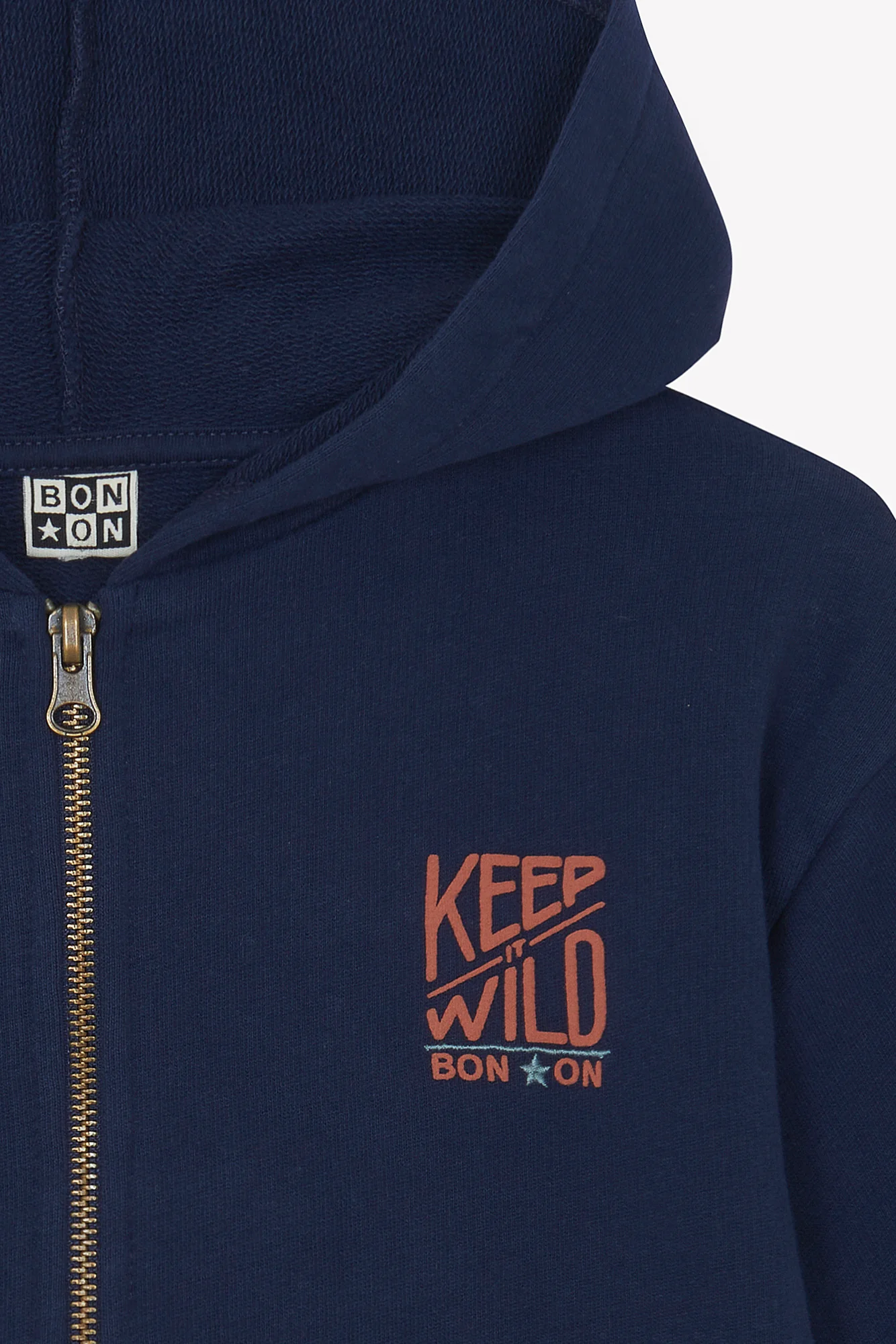Sweat - Lu bleu nuit imrimé "keep it wild" - Image 4