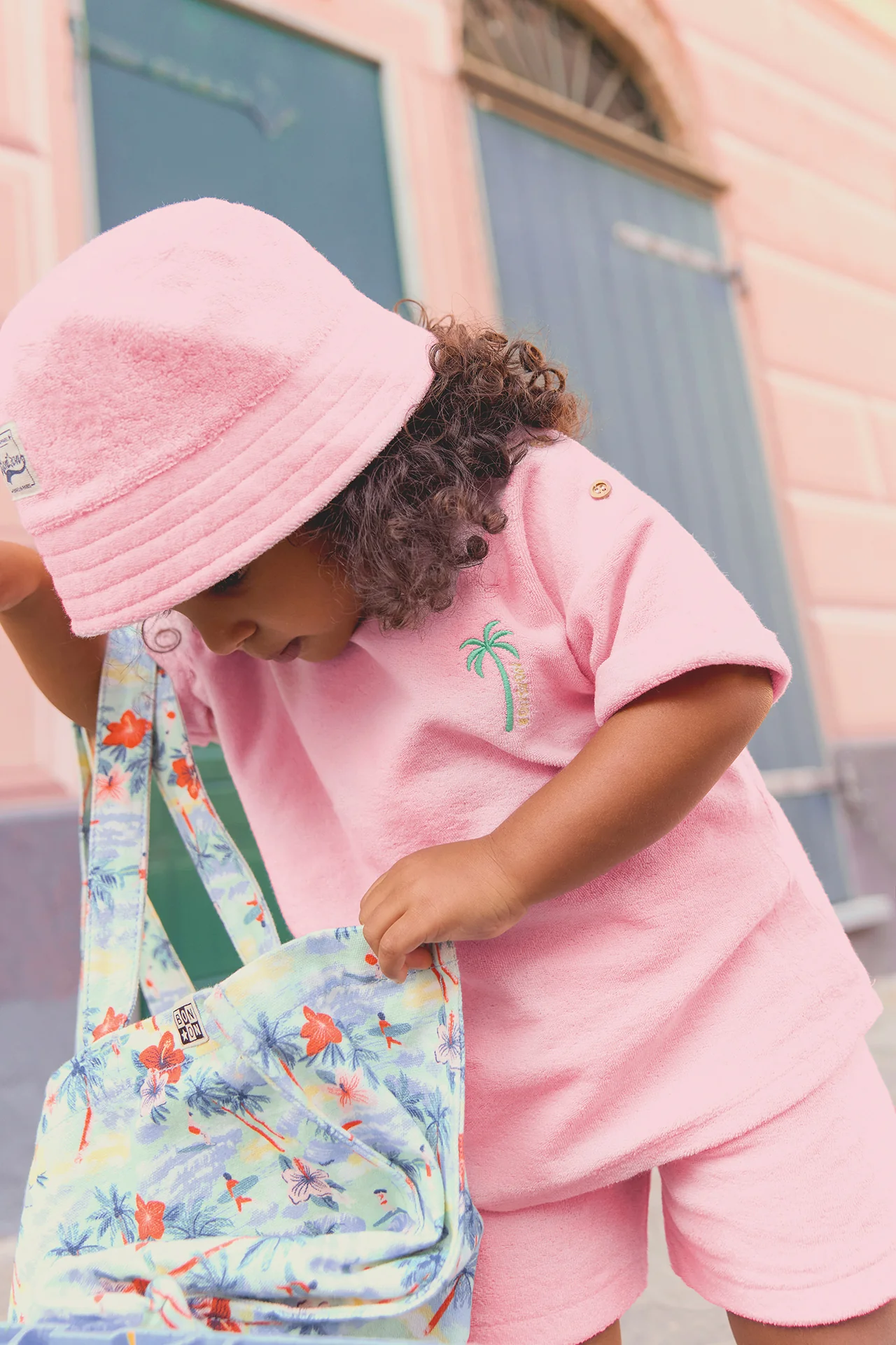 T-shirt - Livia  rose bule en éponge