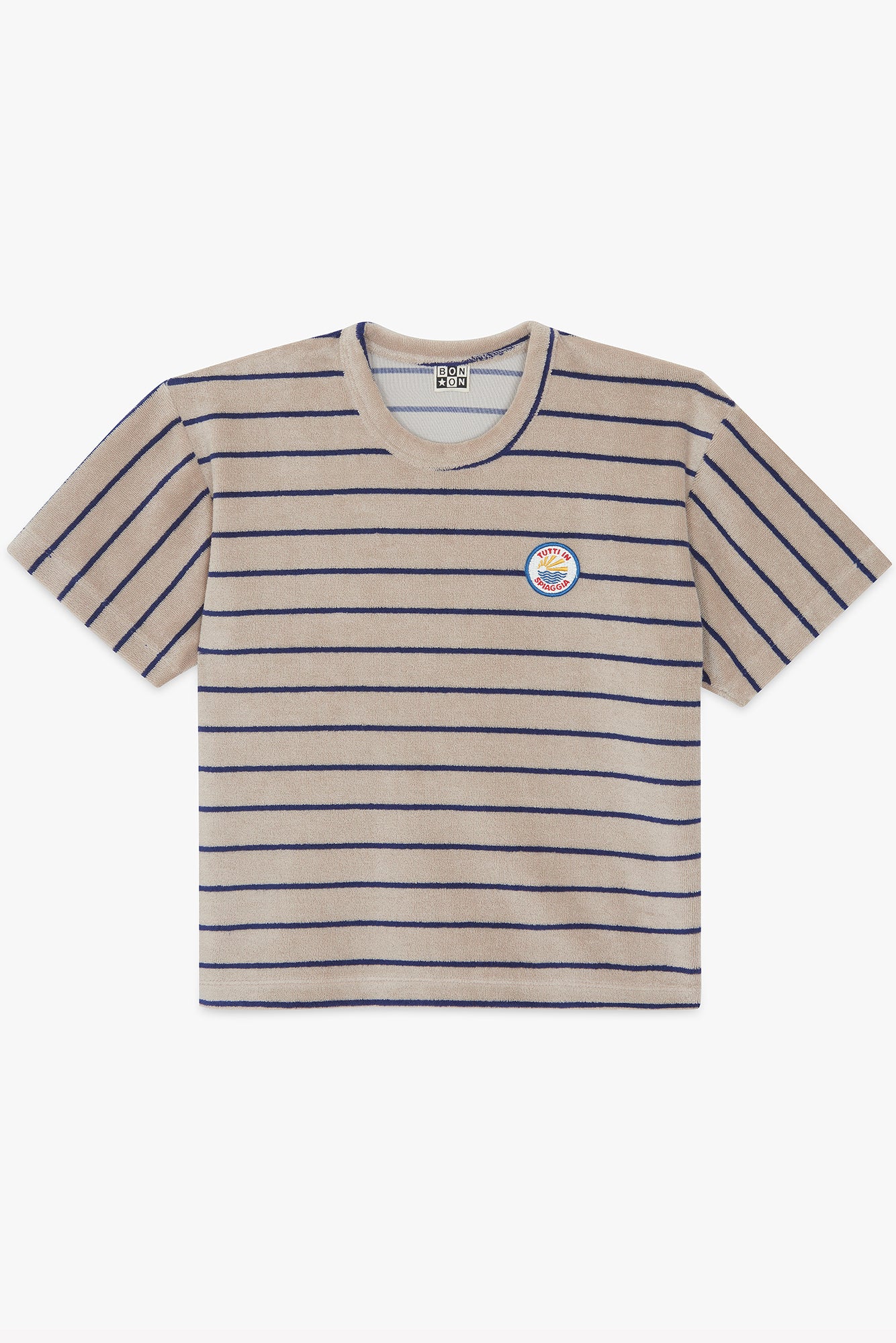 T-shirt - Livo bleu nuit rayé - Image 6