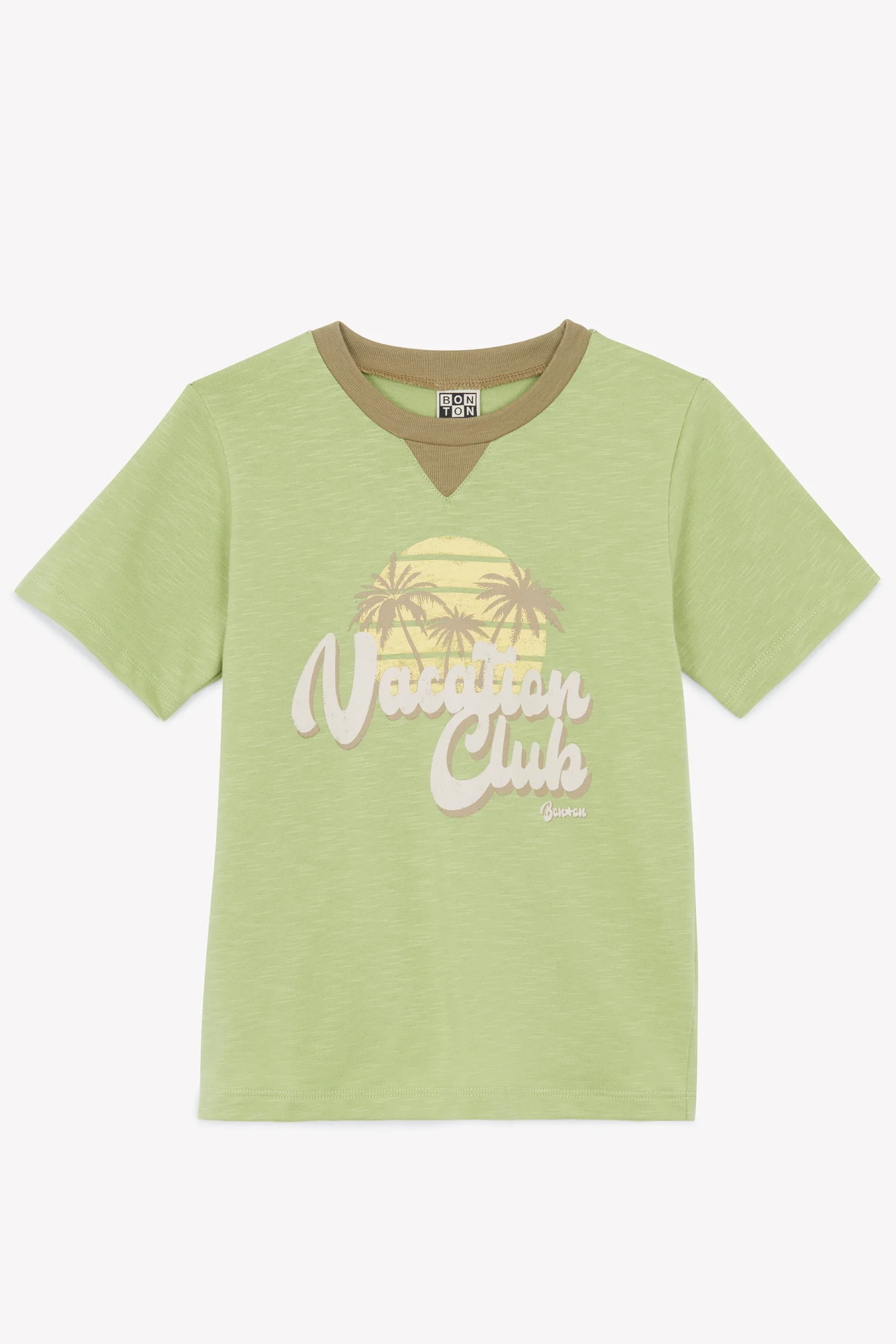 T-shirt - Lodestie vert  imprimé "Vacation Club" - Image 3