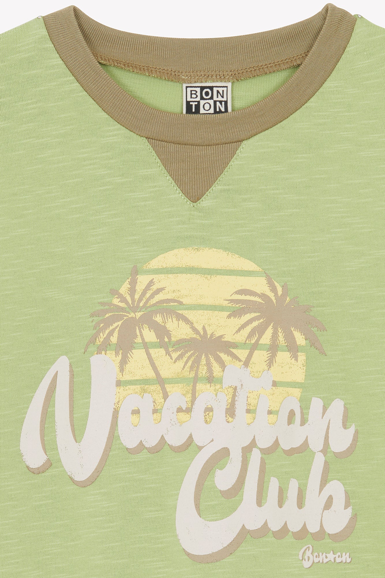T-shirt - Lodestie vert  imprimé "Vacation Club" - Image 4