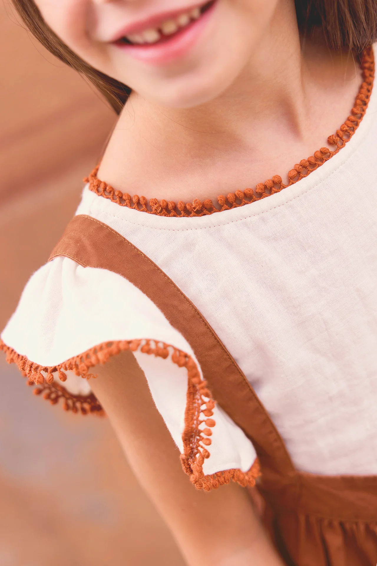 T-shirt - Lolita écru bonton