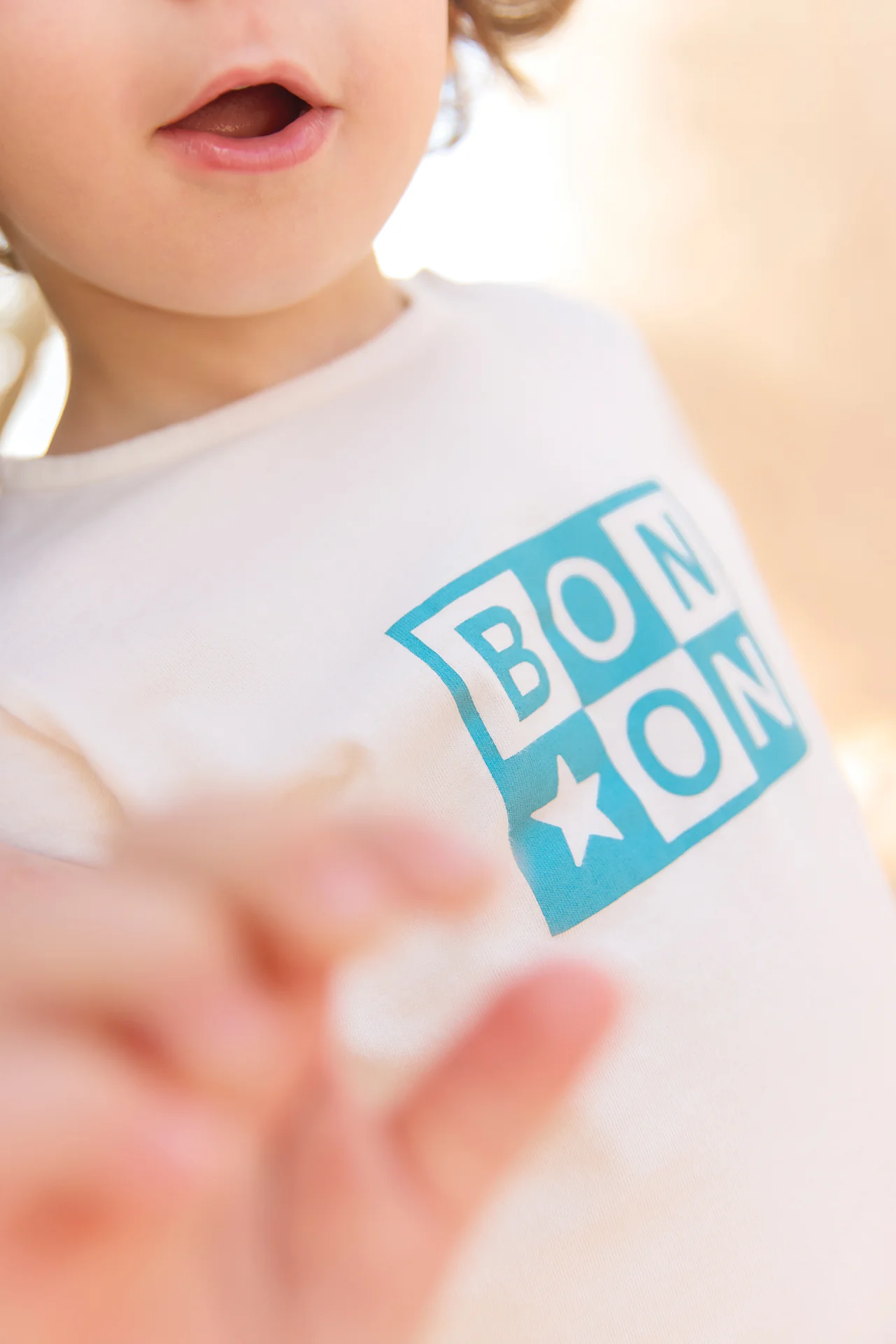 T-shirt - Tuba  blanc hamac logo Bonton - Image 3