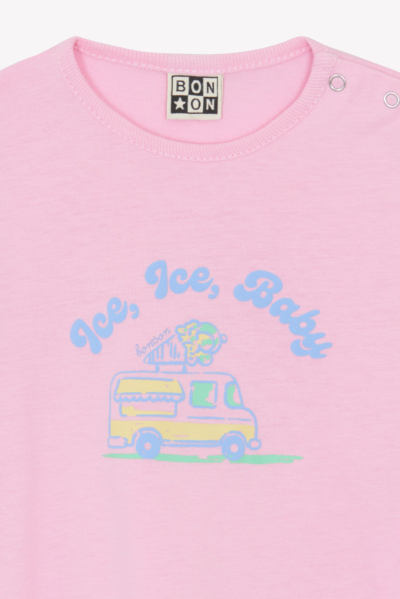 T-shirt - Tuba ice baby rose bule - Image 3
