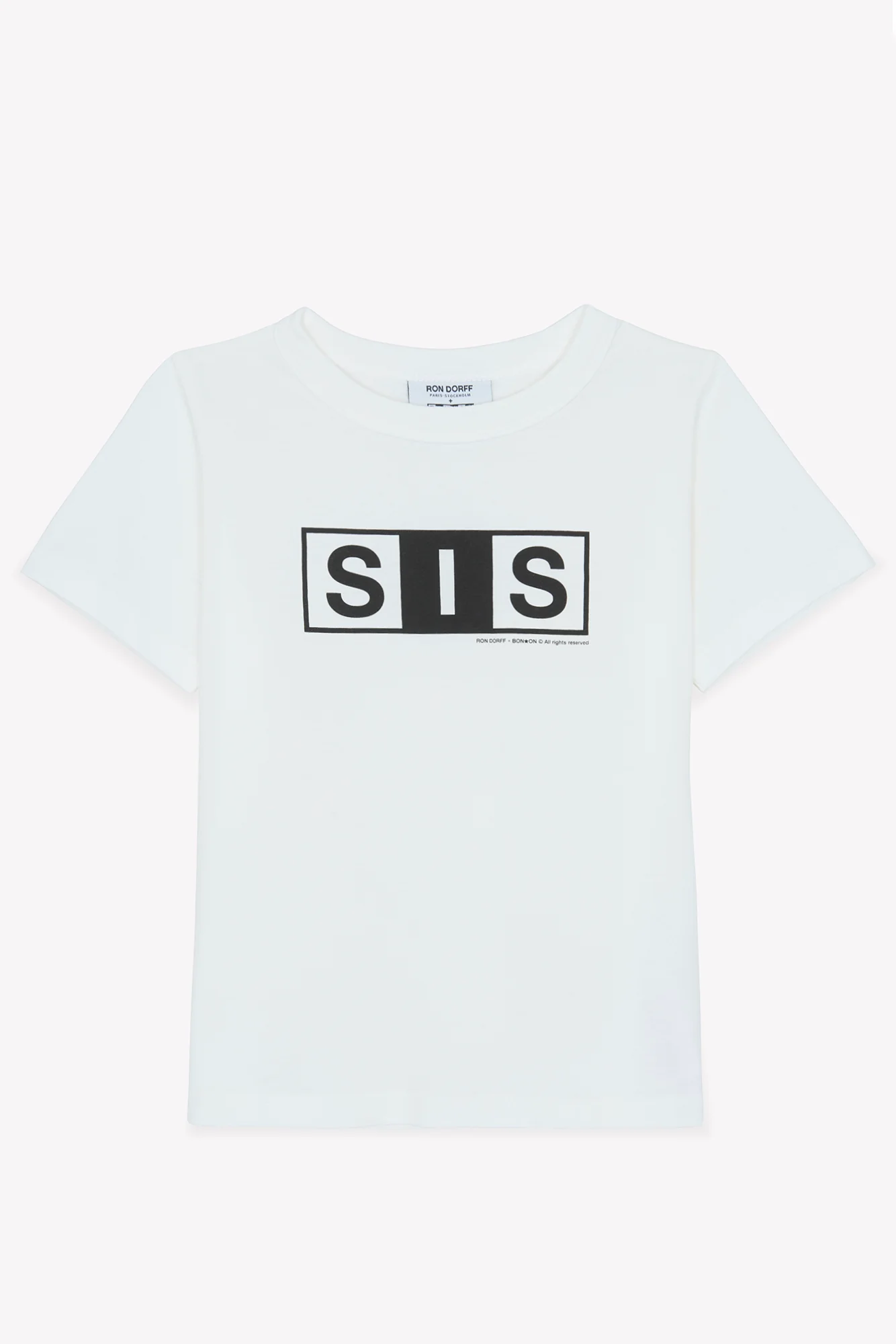 T-shirt - Tubo Sis écru coton BONTON + RON DORFF