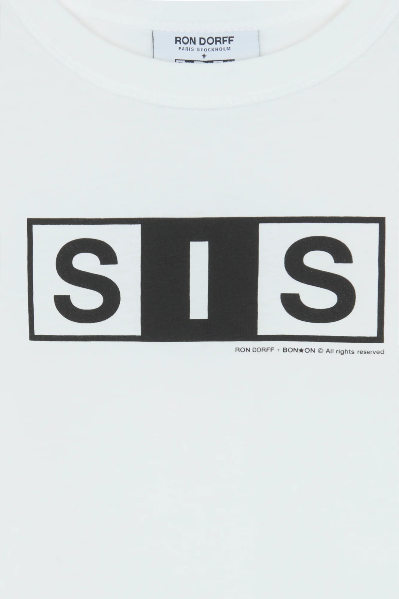 T-shirt - Tubo Sis écru coton BONTON + RON DORFF - Image 3