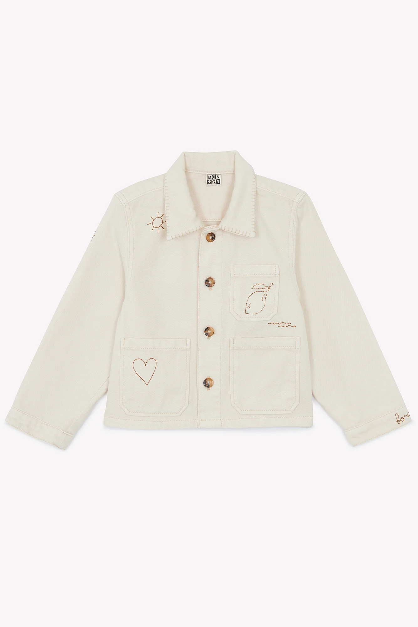 Veste - Ermana écru bonton - Image 7
